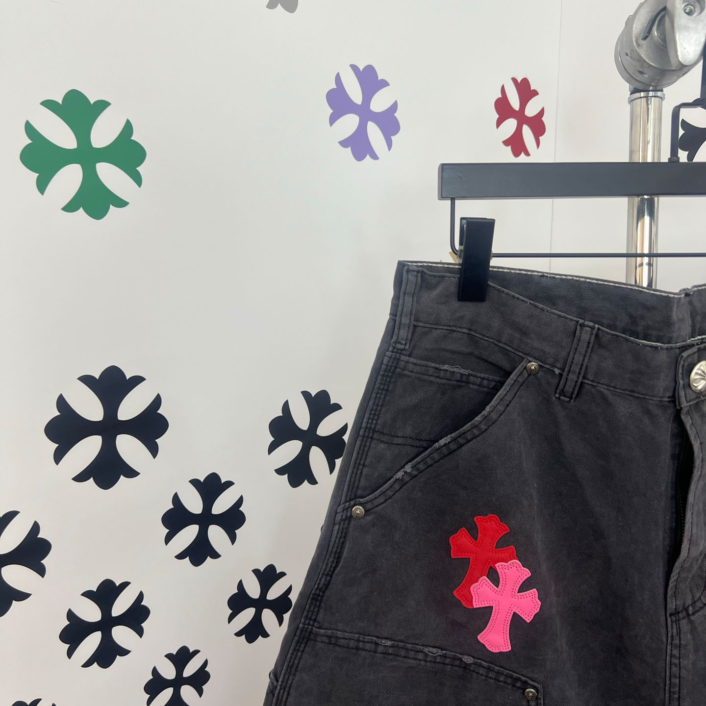 Chrome Hearts Denim Shorts - DopestKickz