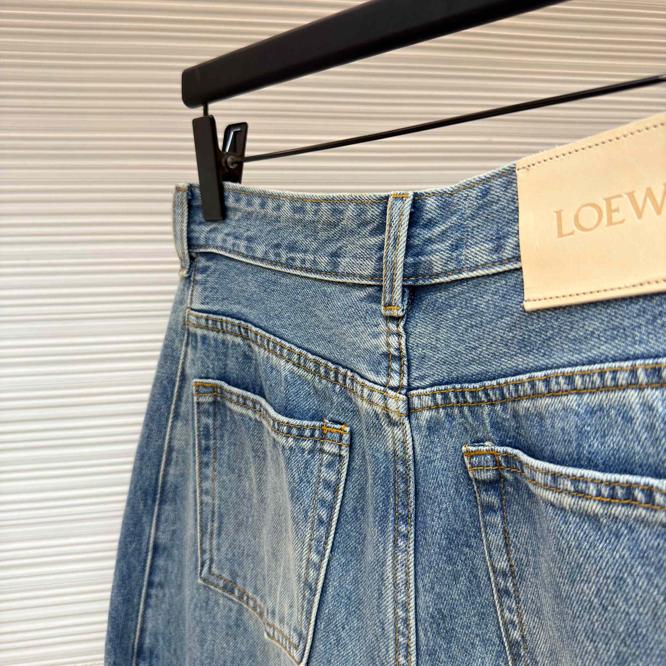Loewe Anagram Barrel Jeans 'Washed Denim' - DopestKickz