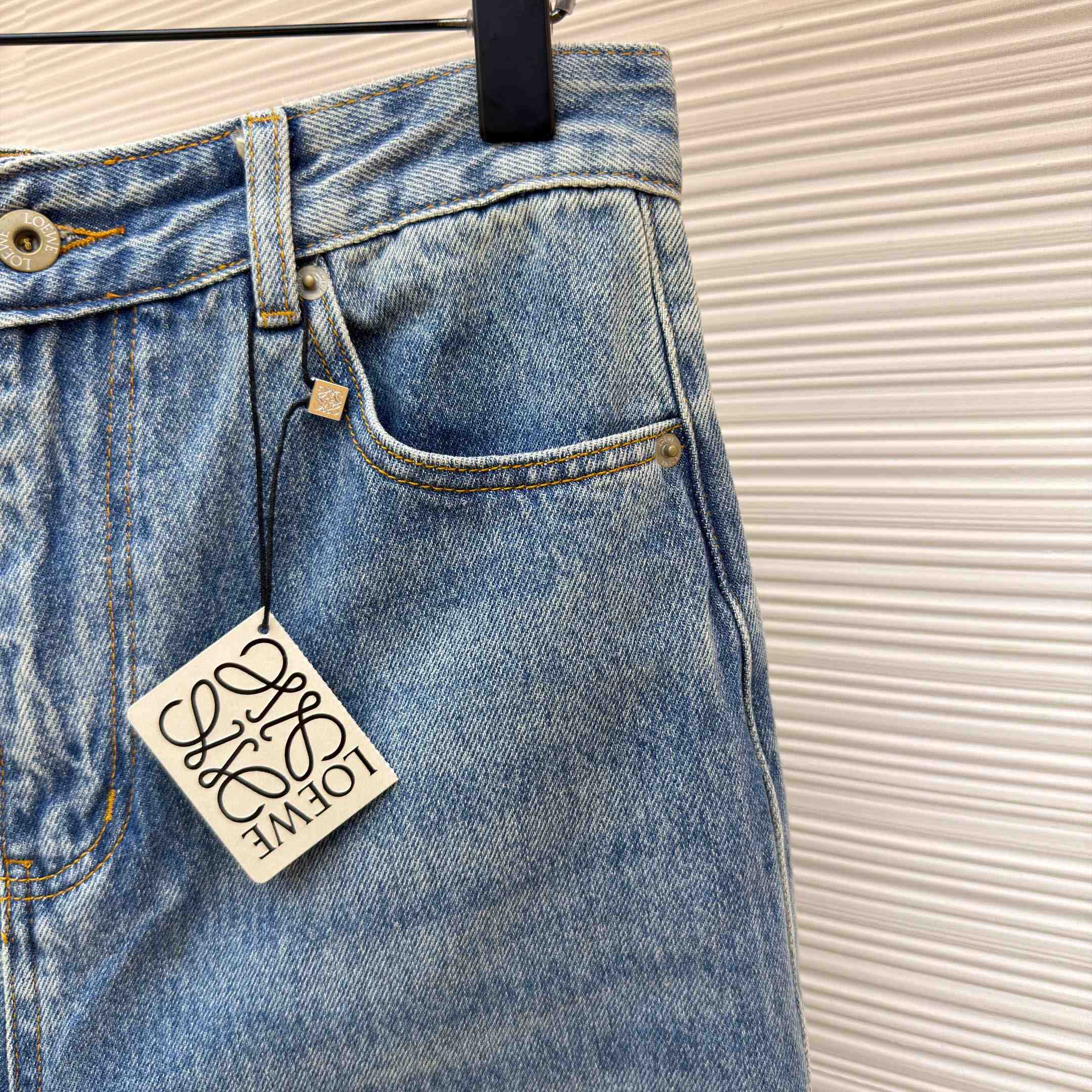 Loewe Anagram Barrel Jeans 'Washed Denim' - DopestKickz