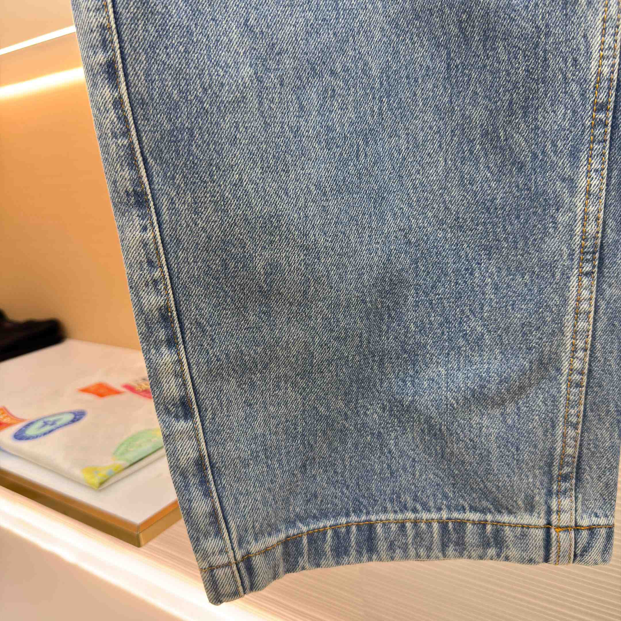 Loewe Anagram Barrel Jeans 'Washed Denim' - DopestKickz