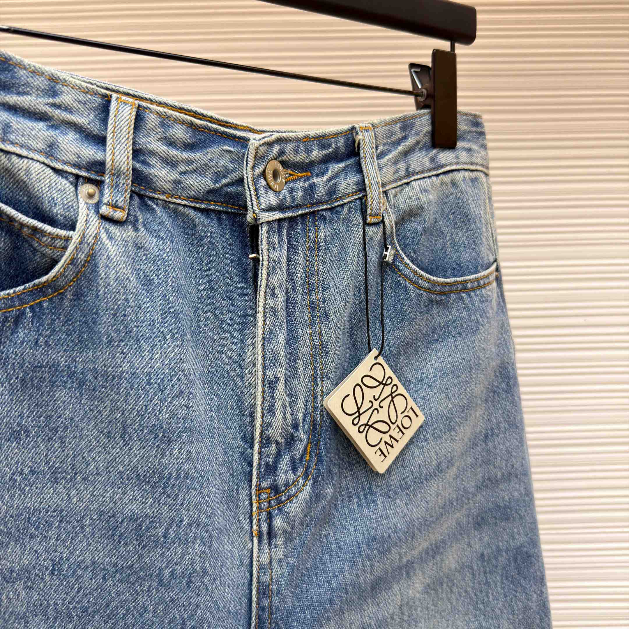 Loewe Anagram Barrel Jeans 'Washed Denim' - DopestKickz