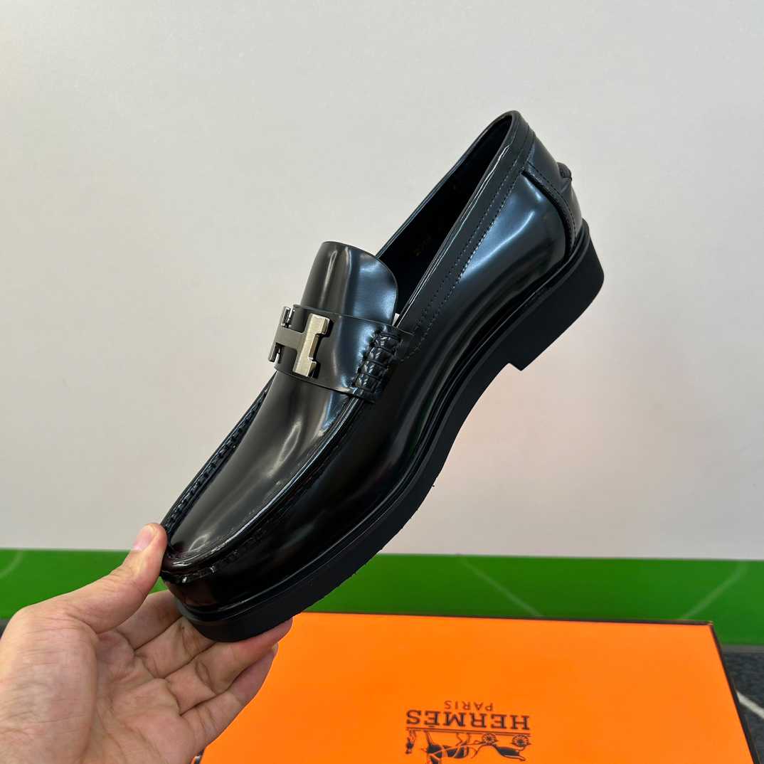 Hermes Faubourg Loafer Noir - DopestKickz