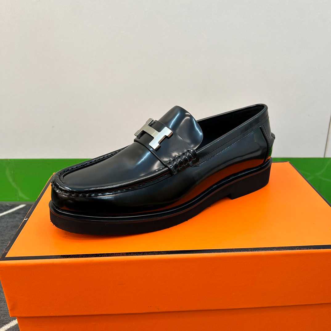Hermes Faubourg Loafer Noir - DopestKickz