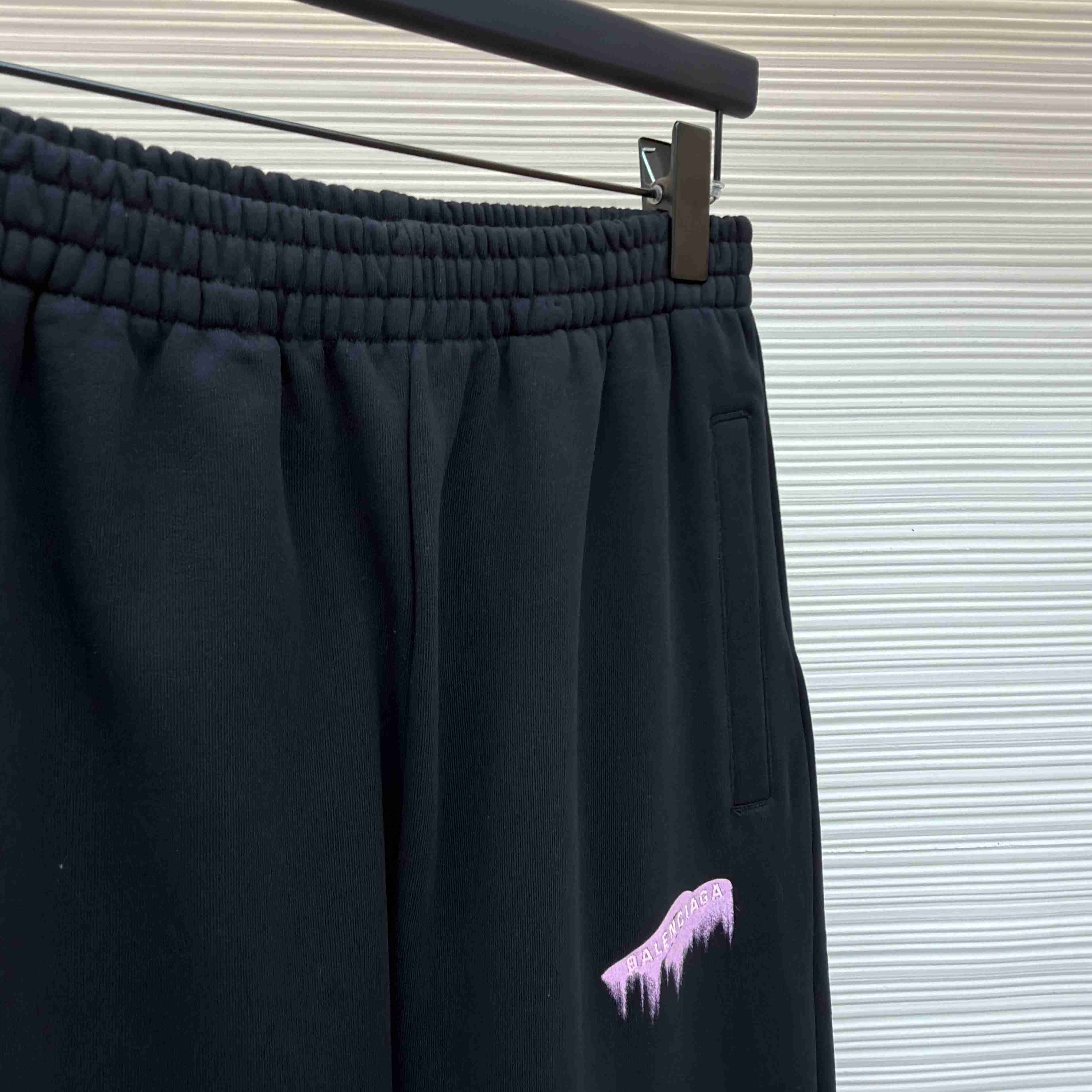 Balenciaga Wet Brush Baggy Sweatpants In Black - DopestKickz