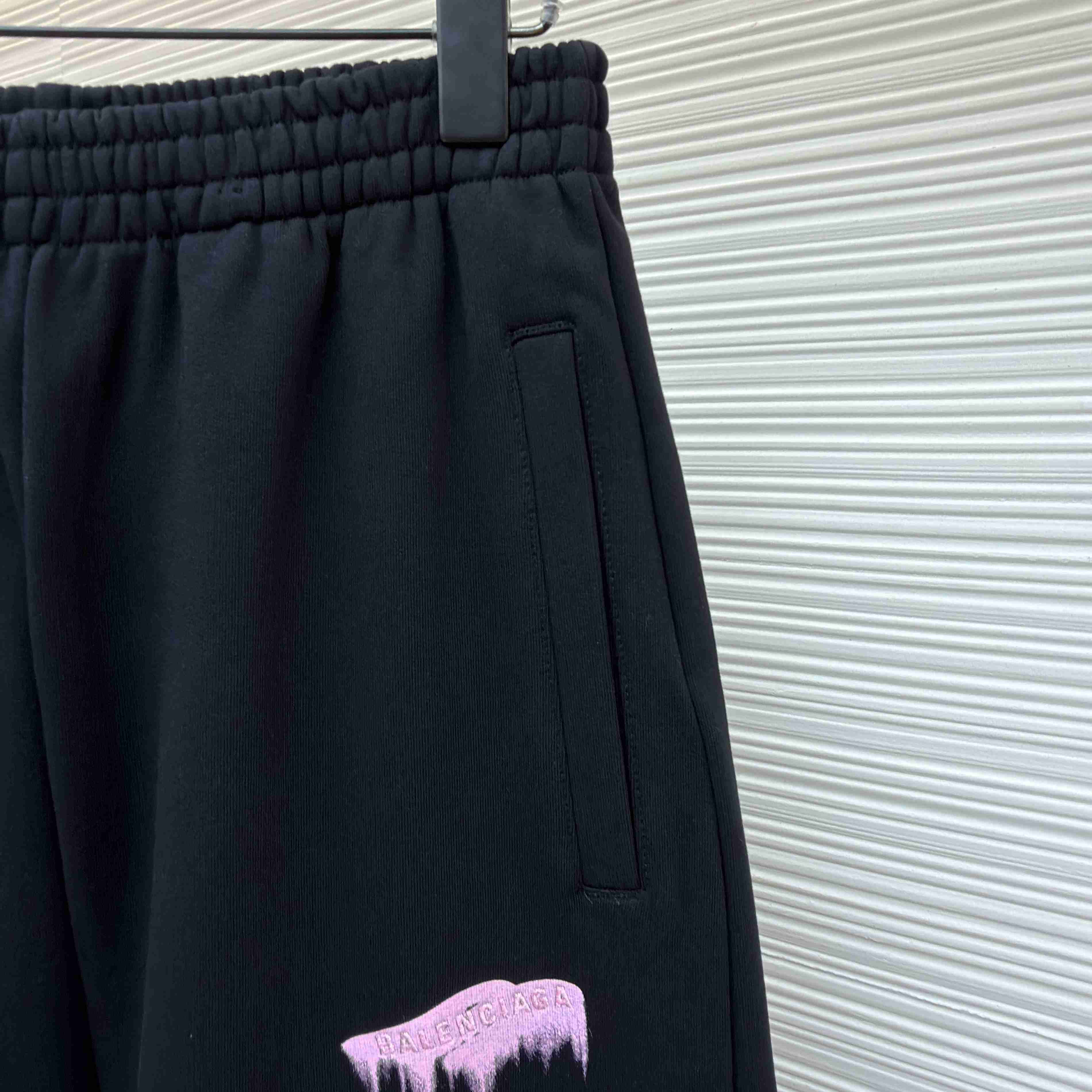 Balenciaga Wet Brush Baggy Sweatpants In Black - DopestKickz