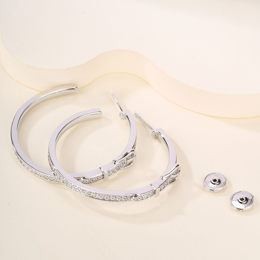 Hermes Etriviere Dangle Earrings, Large Model - DopestKickz