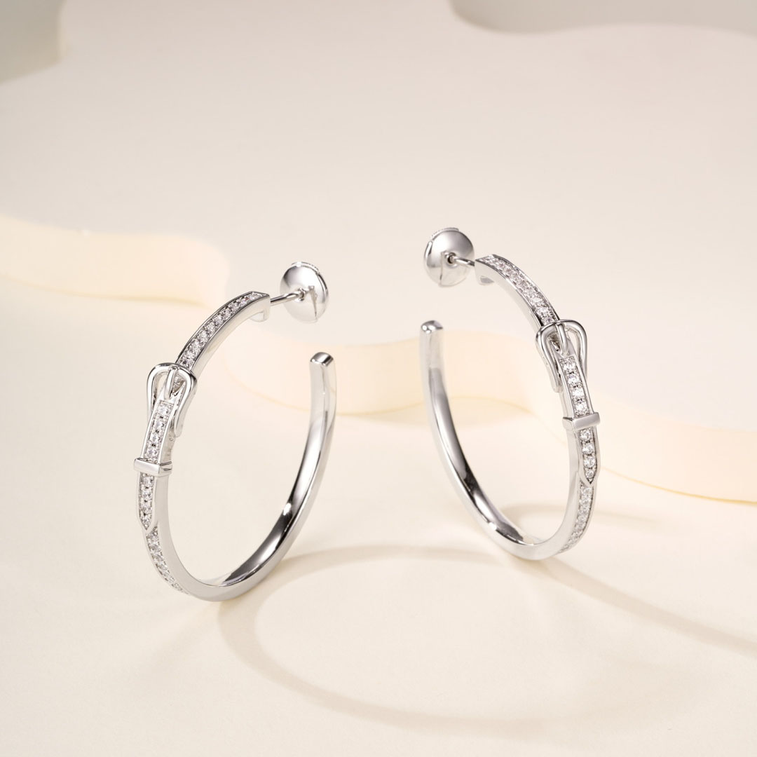 Hermes Etriviere Dangle Earrings, Large Model - DopestKickz