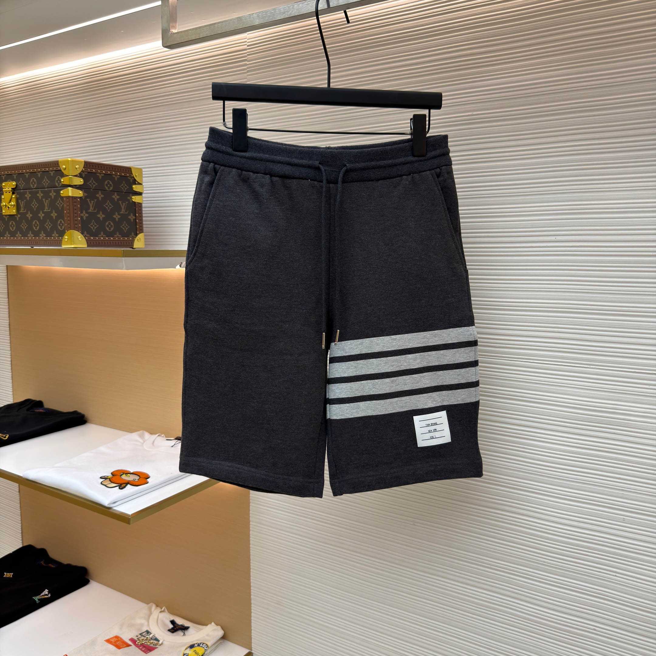 Thom Browne Classic Loopback 4-Bar Sweat Shorts - DopestKickz
