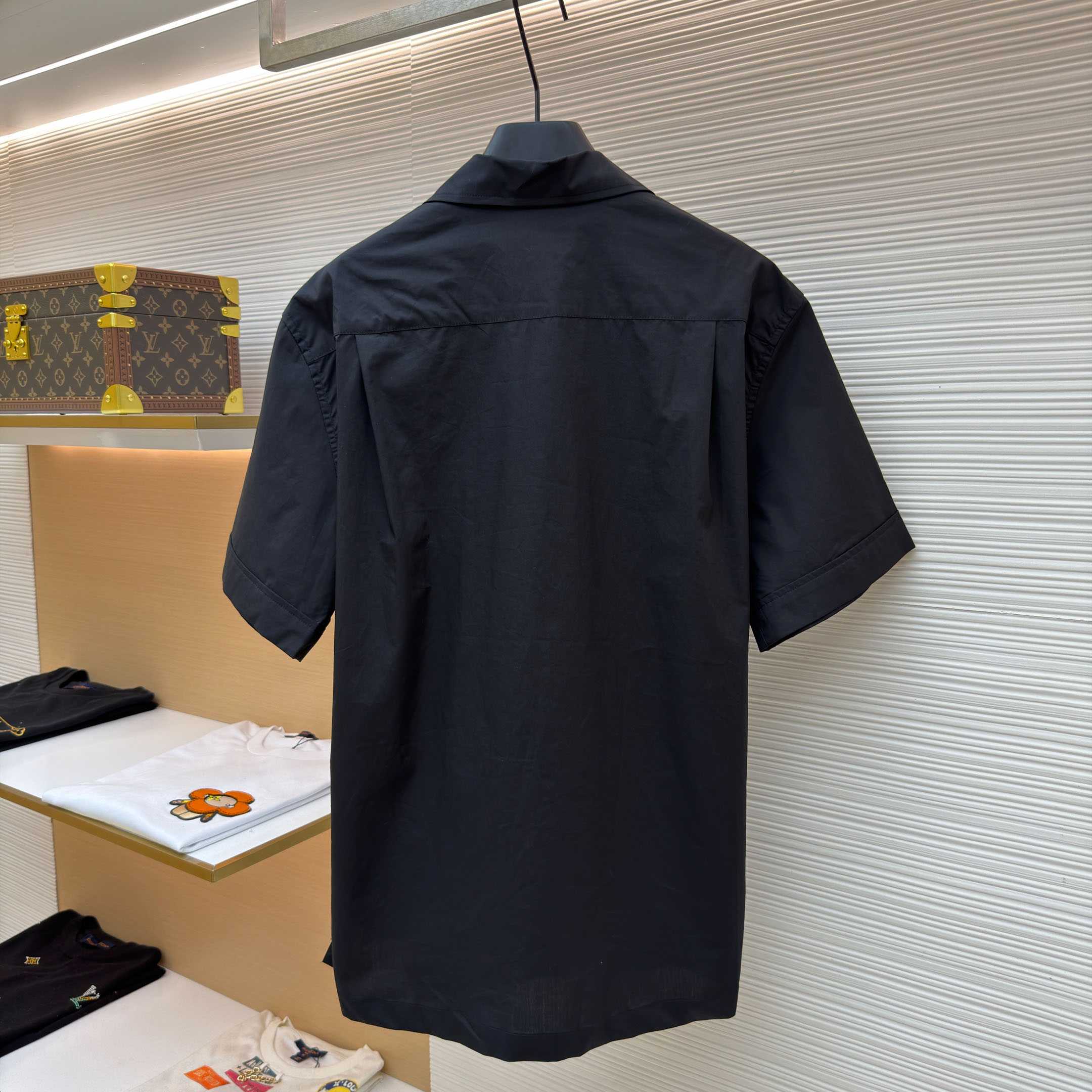 Dolce & Gabbana Logo Plaque Cotton Short Sleeved Shirt - DopestKickz