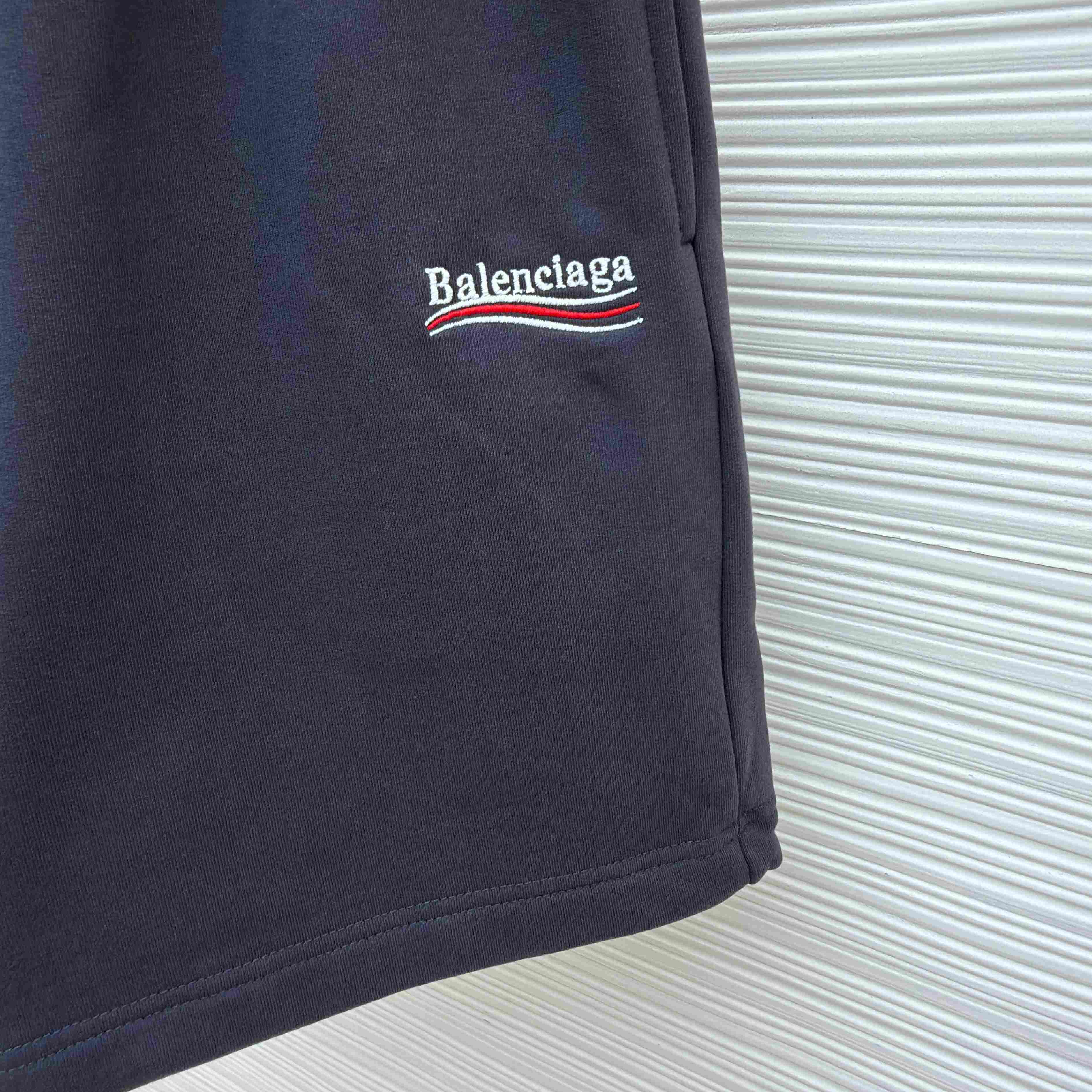 Balenciaga Sweatshorts 'Dark Grey/White' - DopestKickz