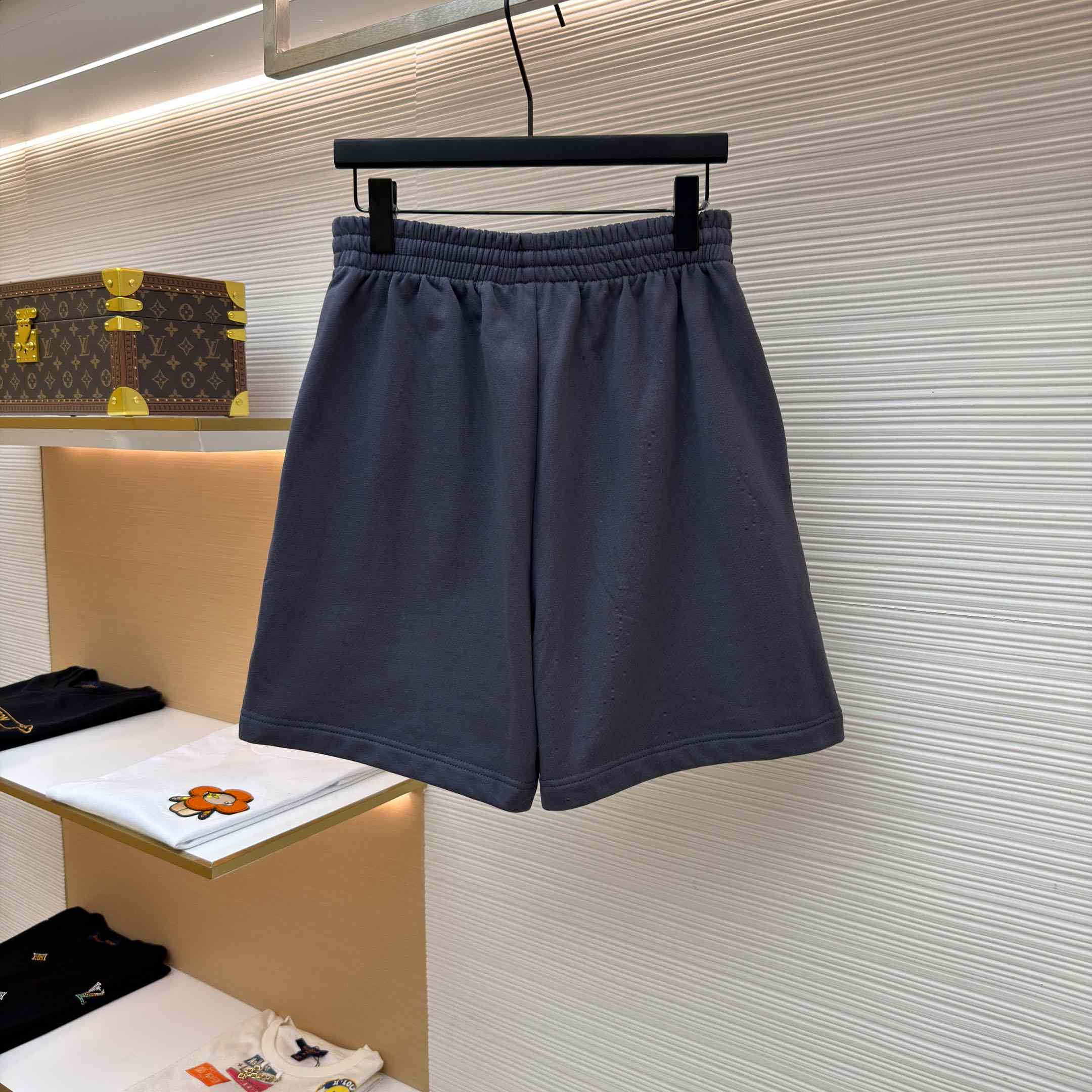 Balenciaga Sweatshorts 'Dark Grey/White' - DopestKickz