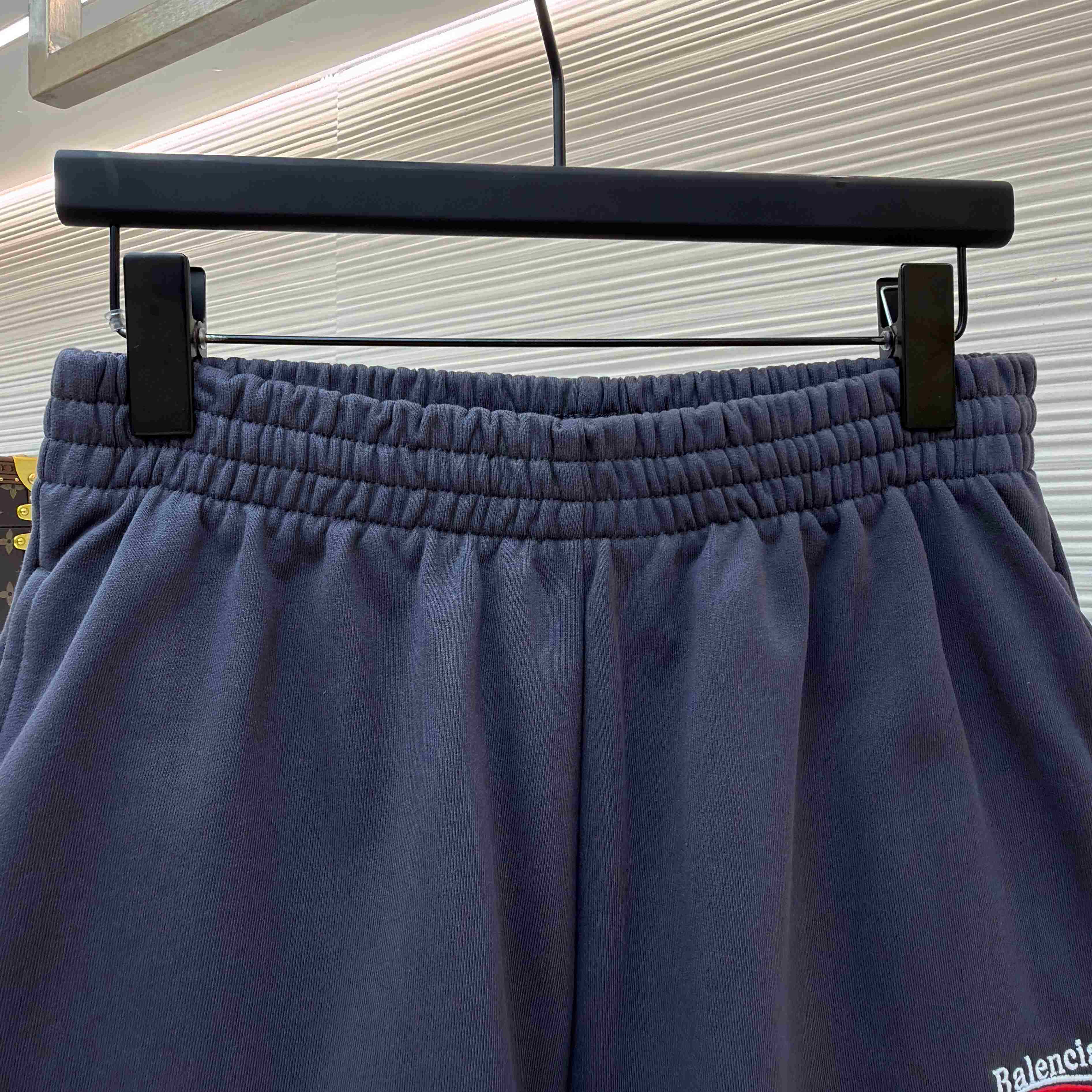 Balenciaga Sweatshorts 'Dark Grey/White' - DopestKickz