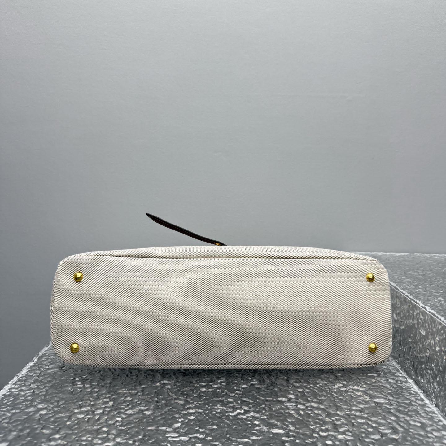 Miu Miu Aventure Canvas And Leather Bag - DopestKickz