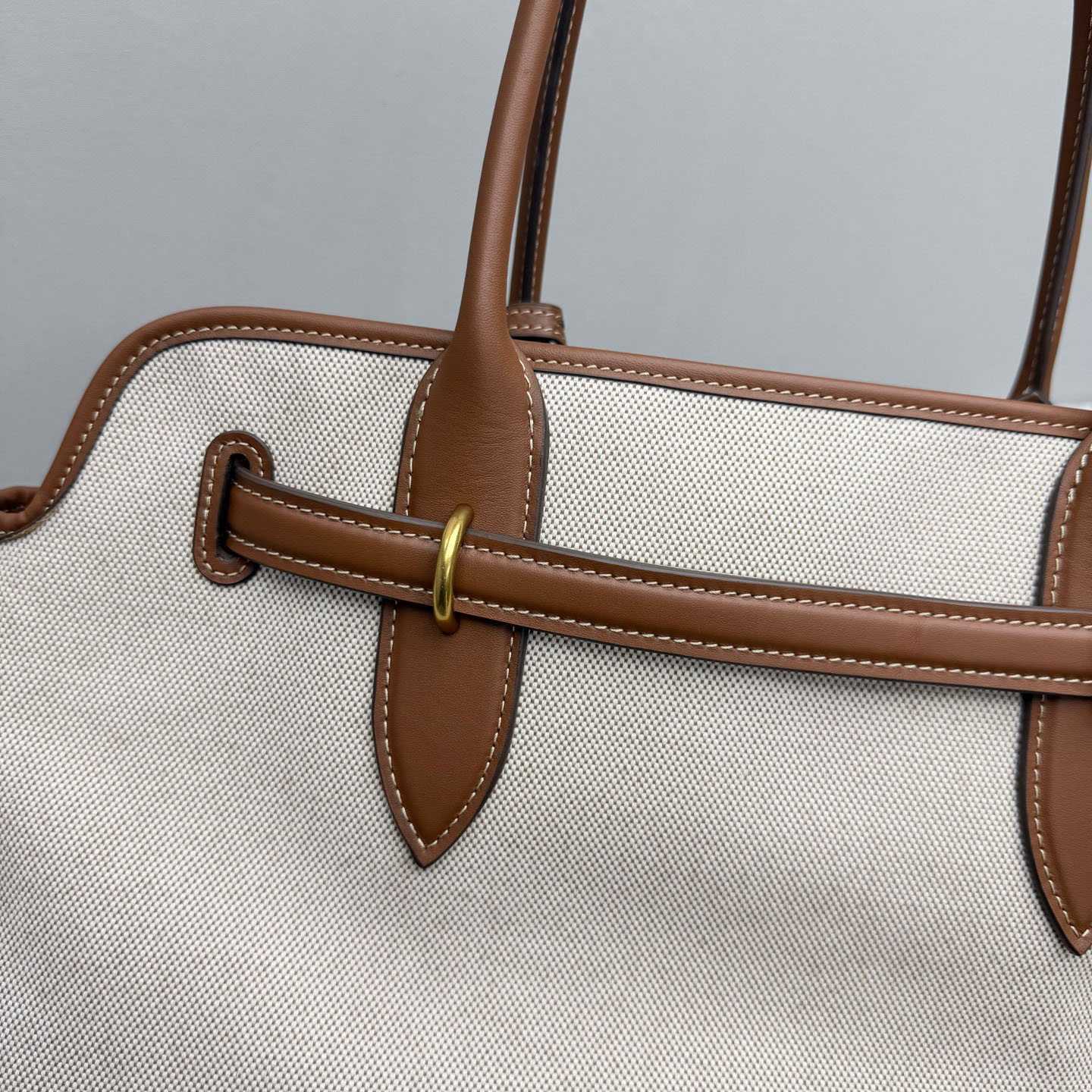 Miu Miu Aventure Canvas And Leather Bag - DopestKickz