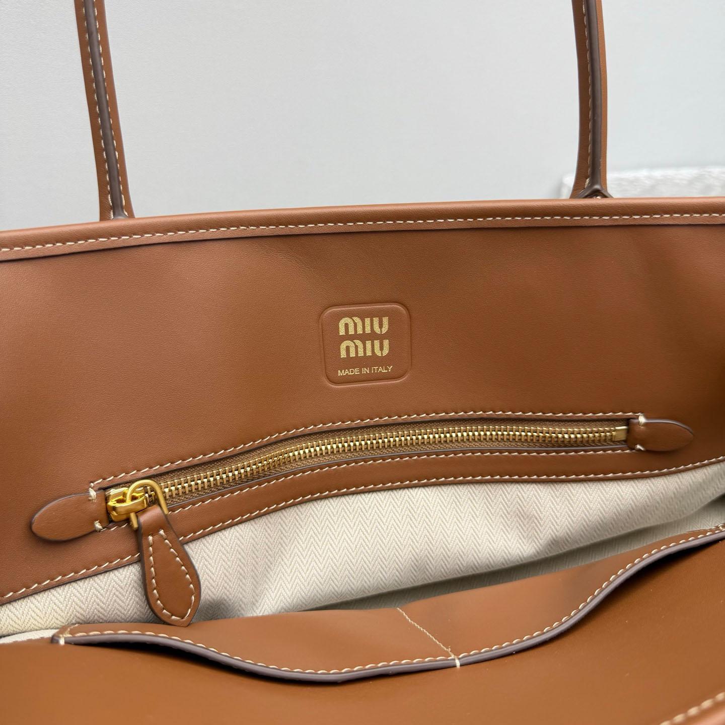 Miu Miu Aventure Canvas And Leather Bag - DopestKickz