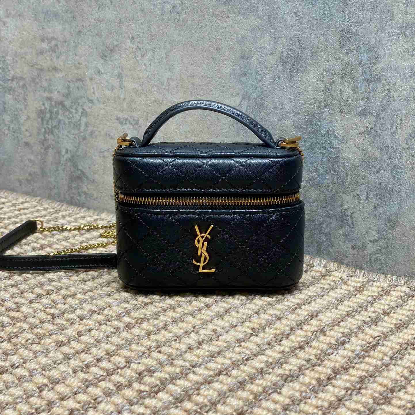 Saint Laurent GABY Micro Vanity Bag In Lambskin - DopestKickz