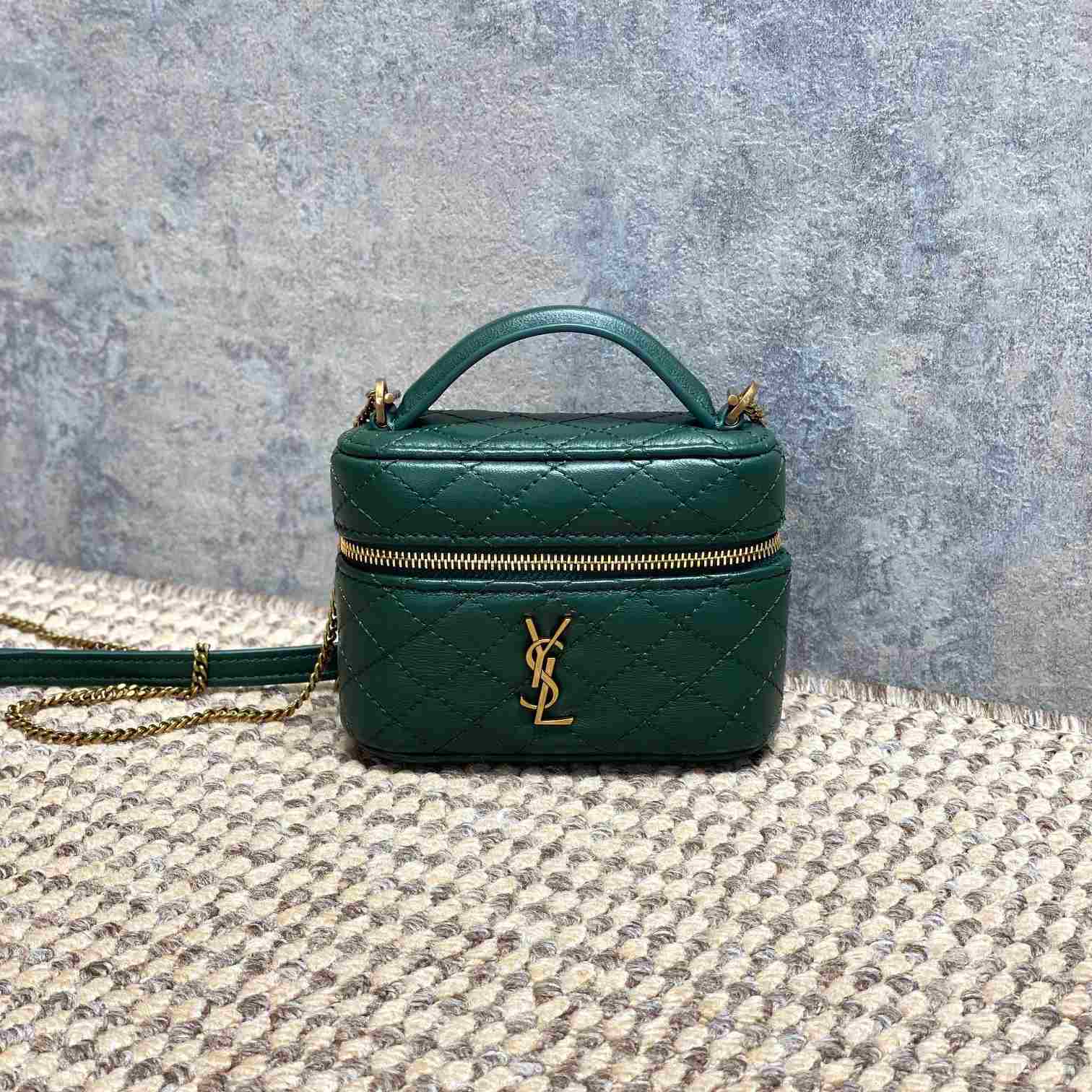 Saint Laurent GABY Micro Vanity Bag In Lambskin - DopestKickz