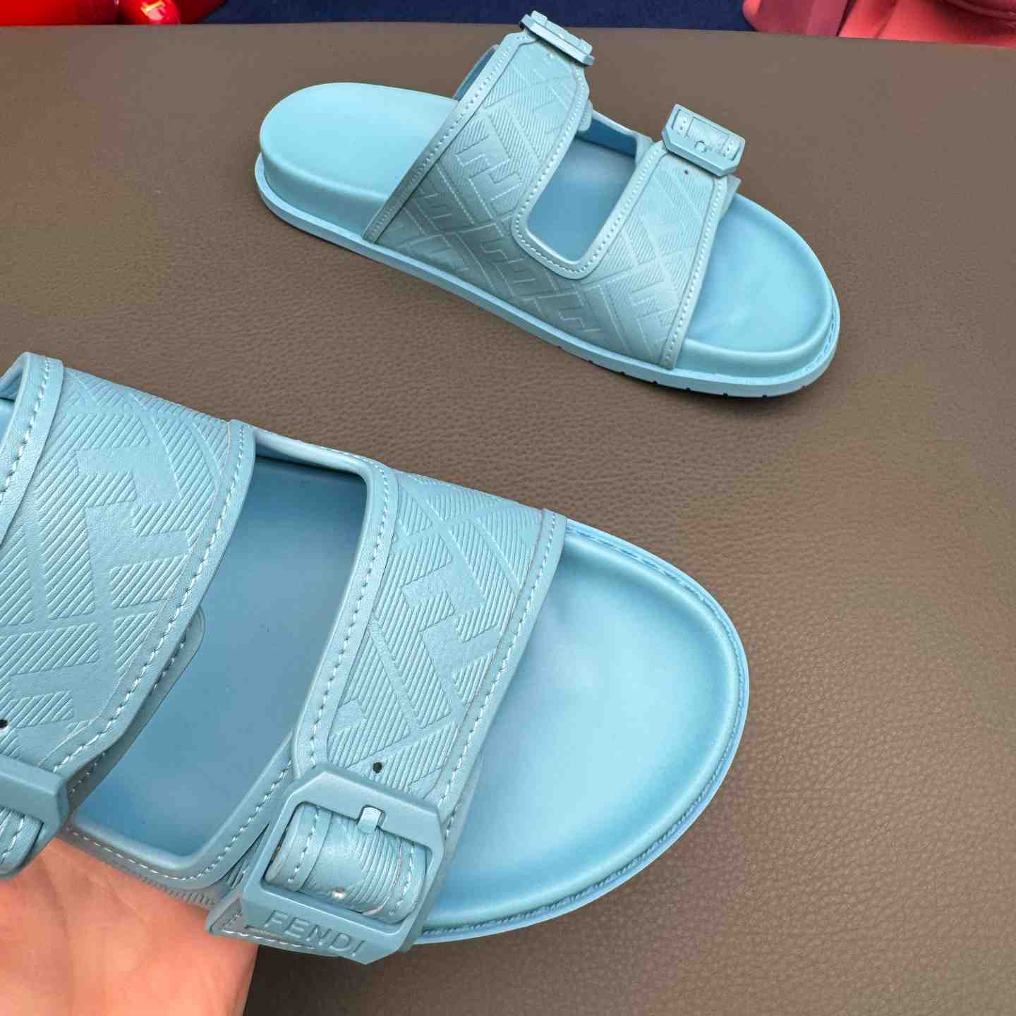 Fendi Feel Logo Sandals - DopestKickz