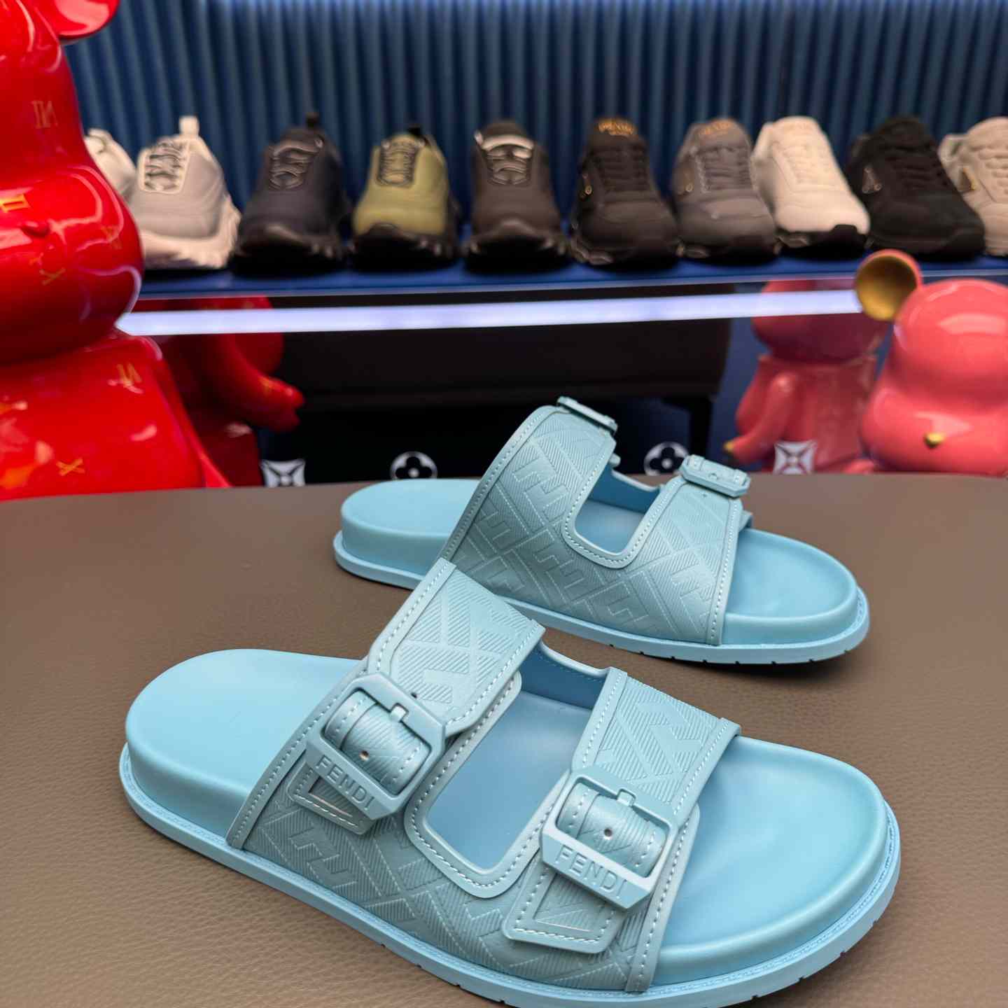 Fendi Feel Logo Sandals - DopestKickz