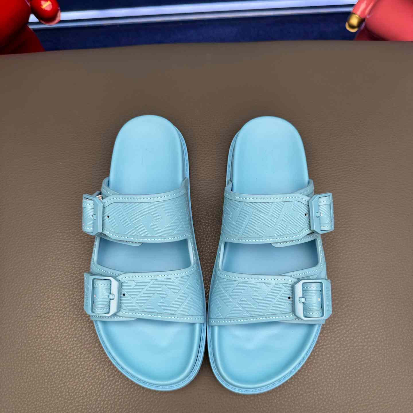 Fendi Feel Logo Sandals - DopestKickz