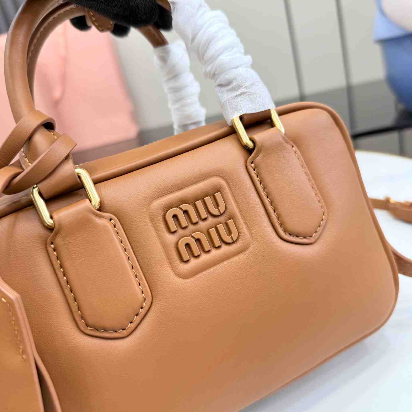 Miu Miu Arcadie Leather Bag 5BB123 - DopestKickz