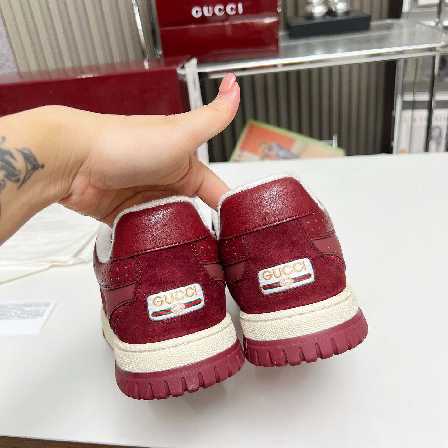 Gucci Re-Web Sneakers - DopestKickz