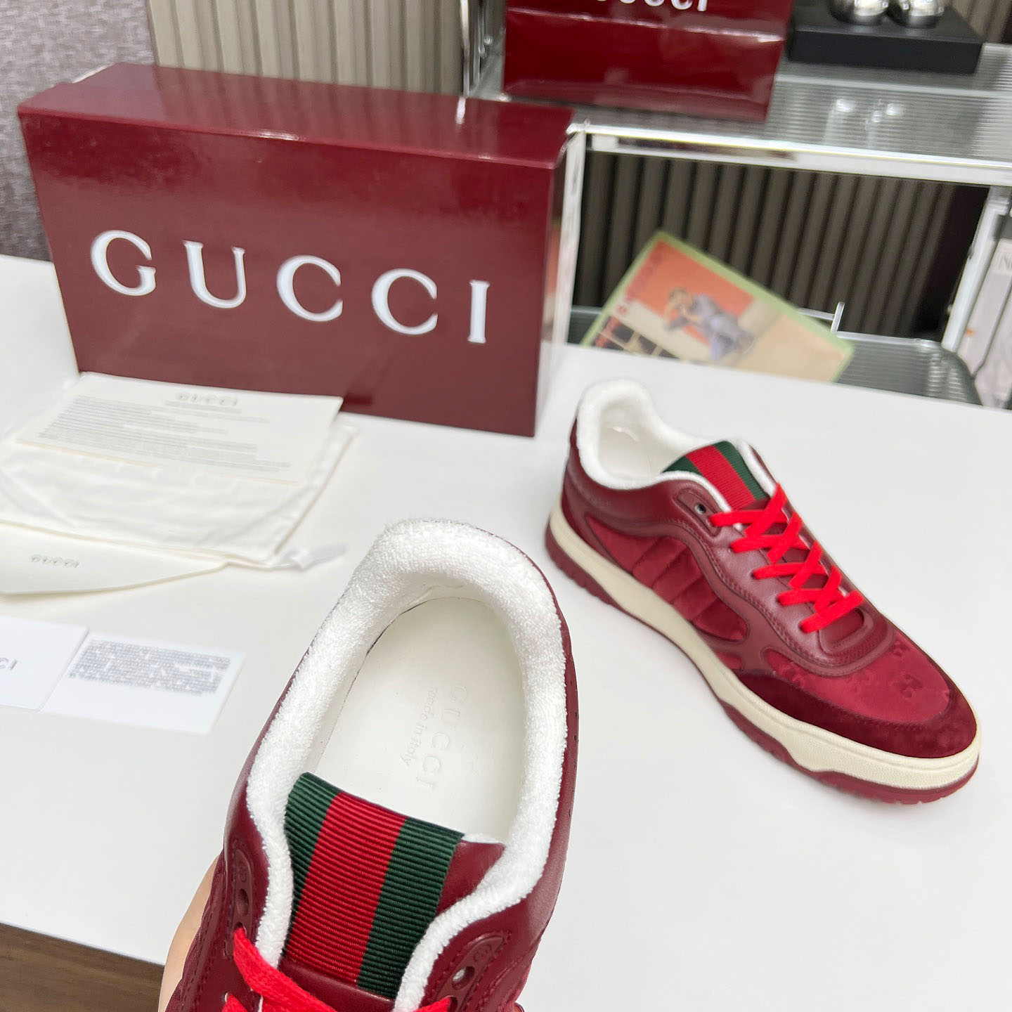 Gucci Re-Web Sneakers - DopestKickz
