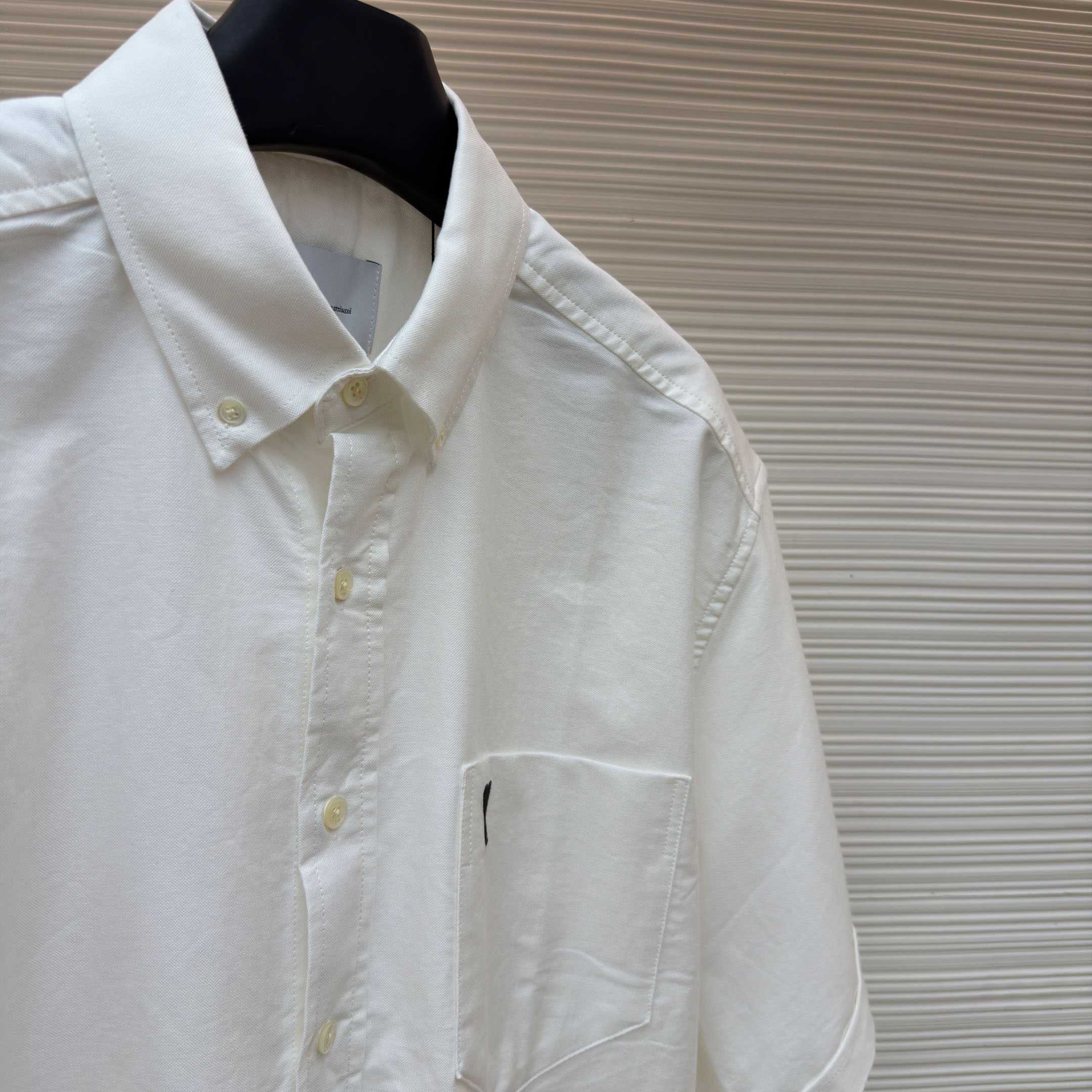 AMI Paris Ami Button-Down Short-Sleeve Shirt - DopestKickz