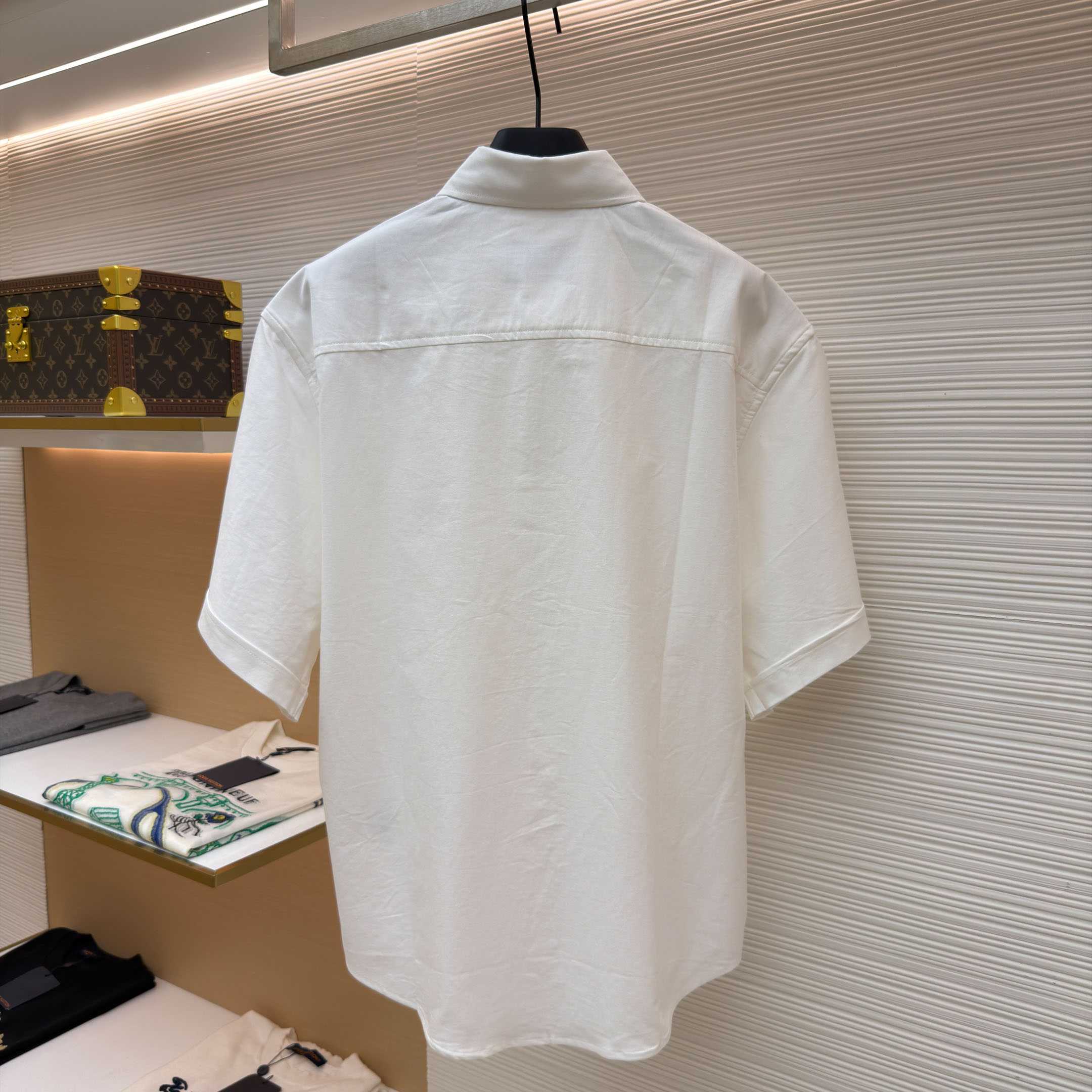 AMI Paris Ami Button-Down Short-Sleeve Shirt - DopestKickz