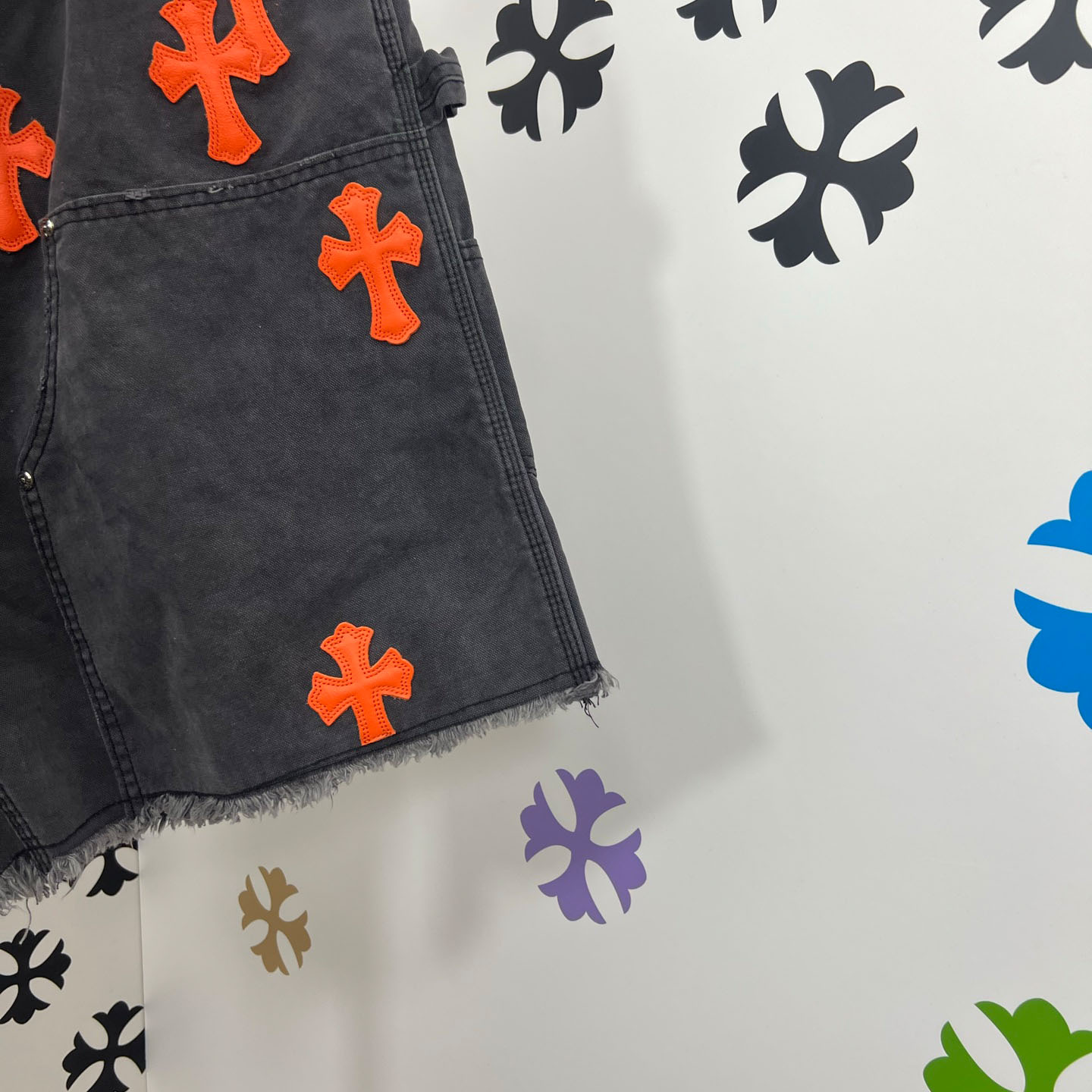 Chrome Hearts Denim Shorts - DopestKickz