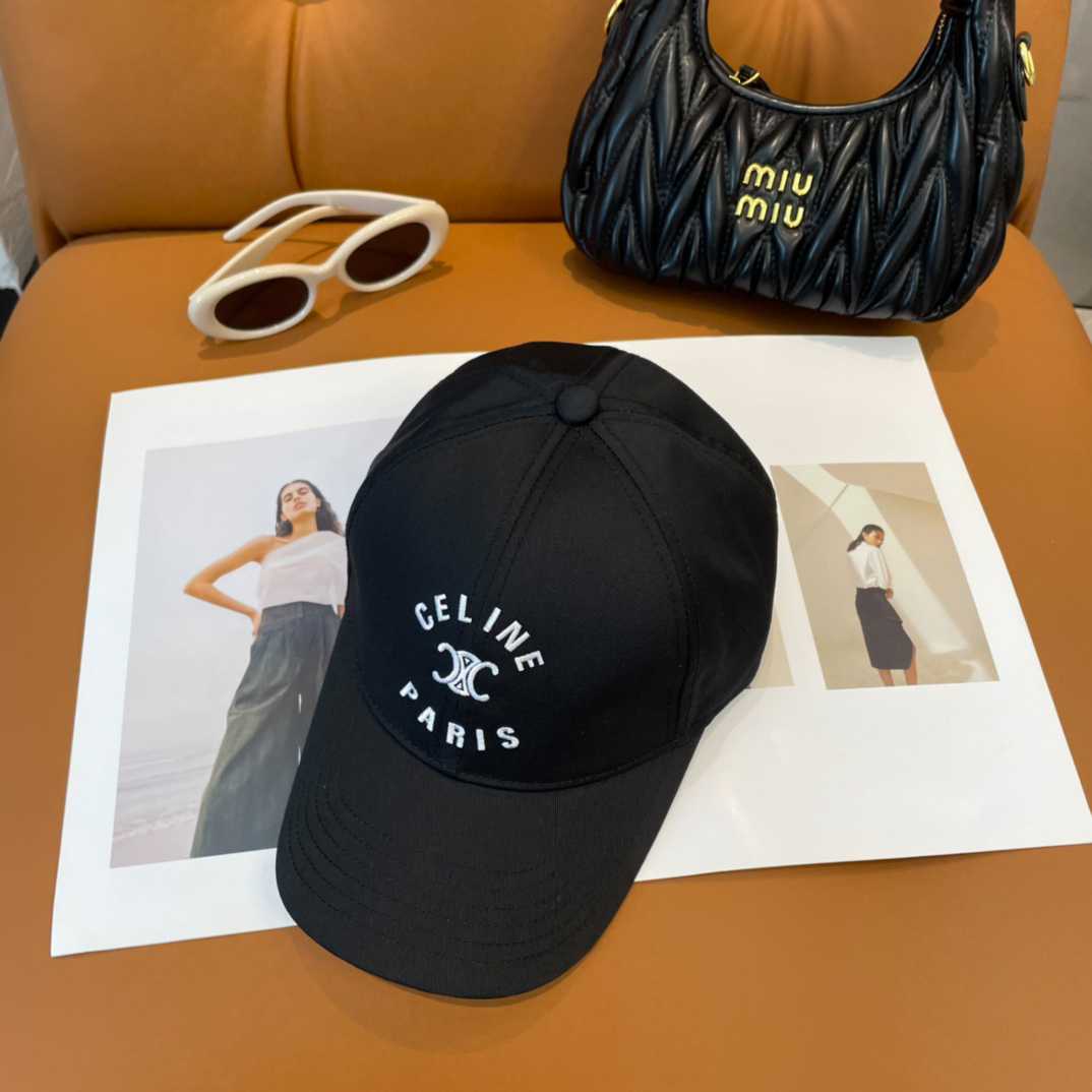 Celine Paris Triomphe Embroidered Baseball Cap  - DopestKickz