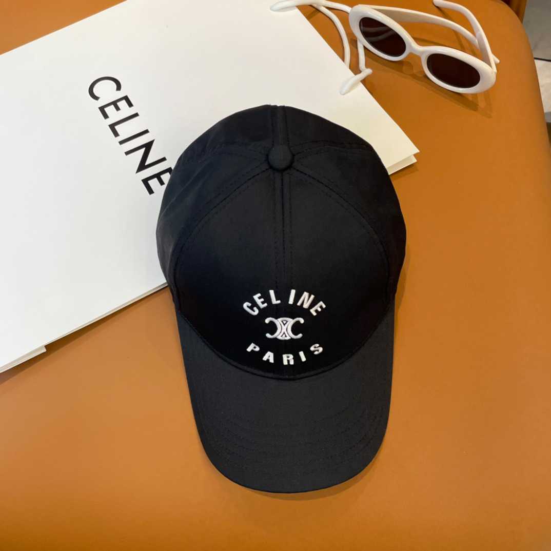Celine Paris Triomphe Embroidered Baseball Cap  - DopestKickz