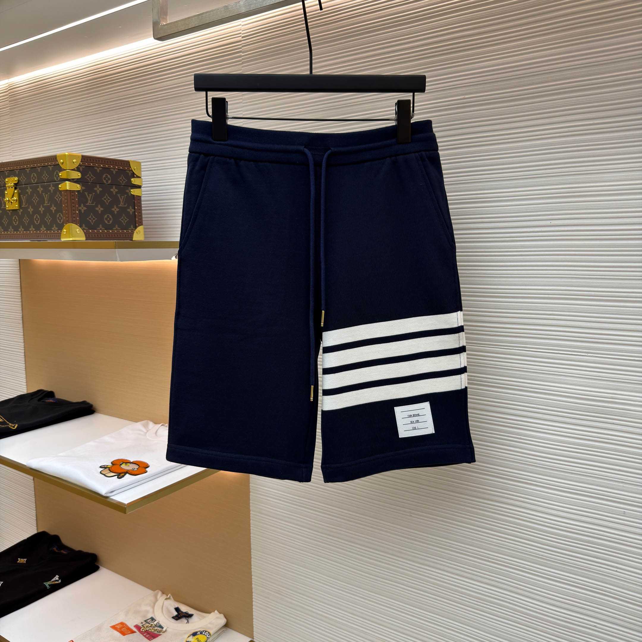 Thom Browne Classic Loopback 4-Bar Sweat Shorts - DopestKickz
