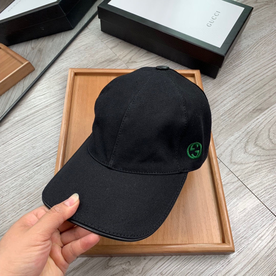 Gucci GG Baseball Hat In Black - DopestKickz