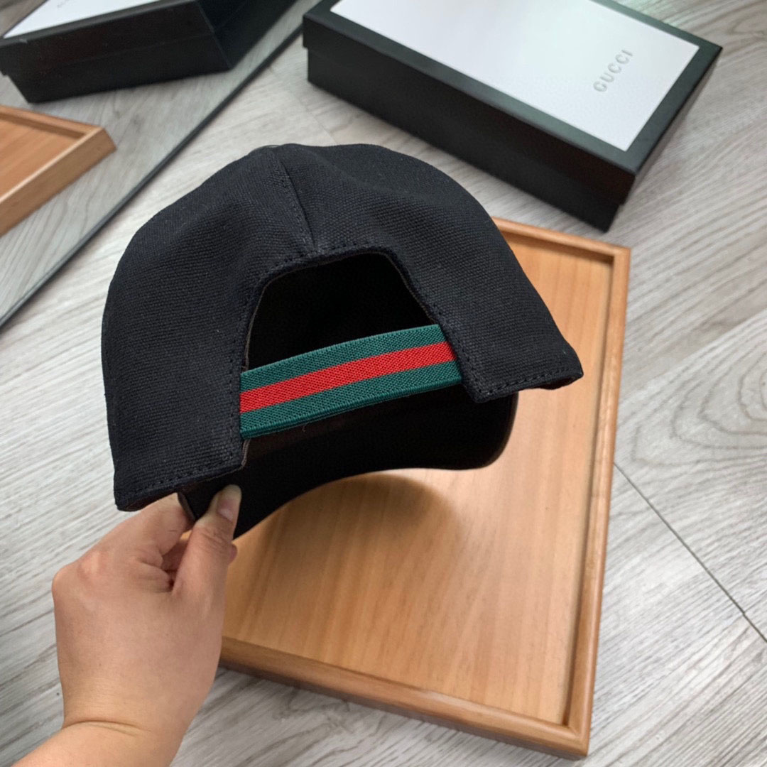 Gucci GG Baseball Hat In Black - DopestKickz
