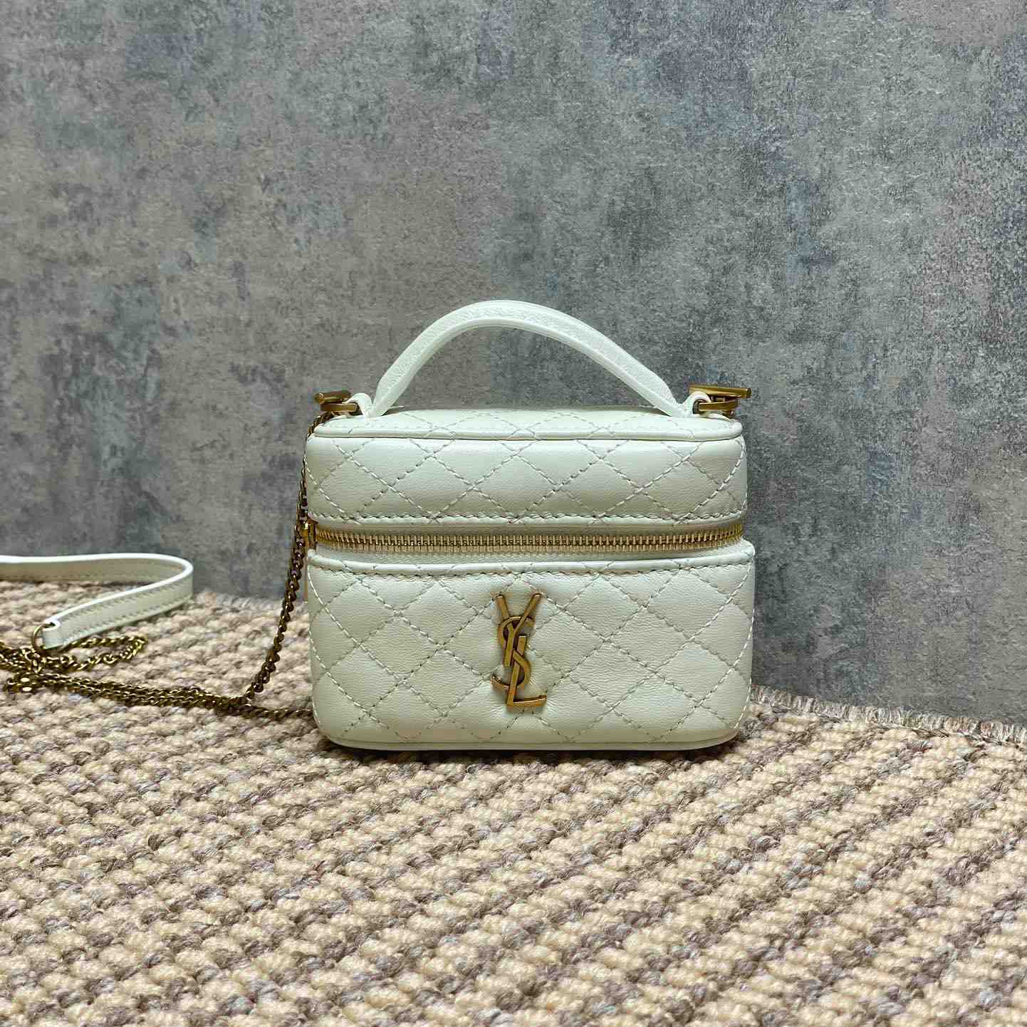 Saint Laurent GABY Micro Vanity Bag In Lambskin - DopestKickz