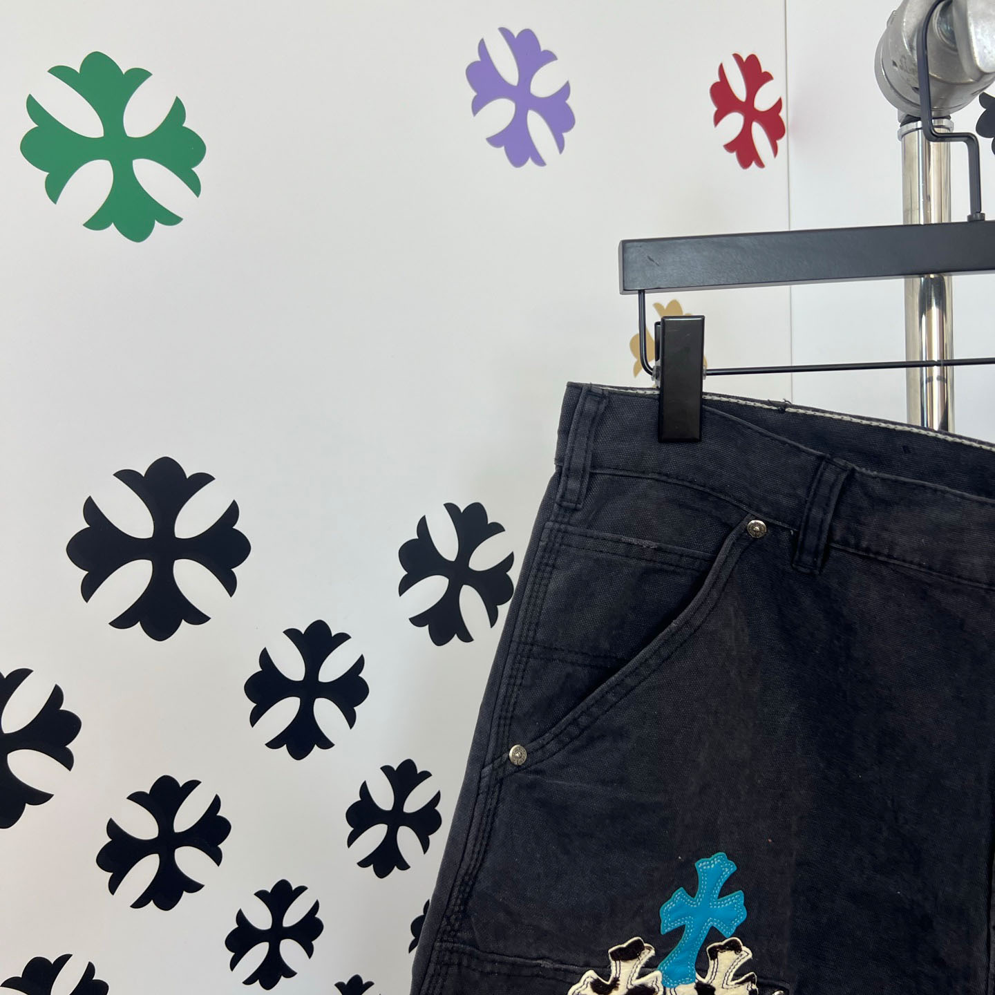 Chrome Hearts Denim Shorts - DopestKickz