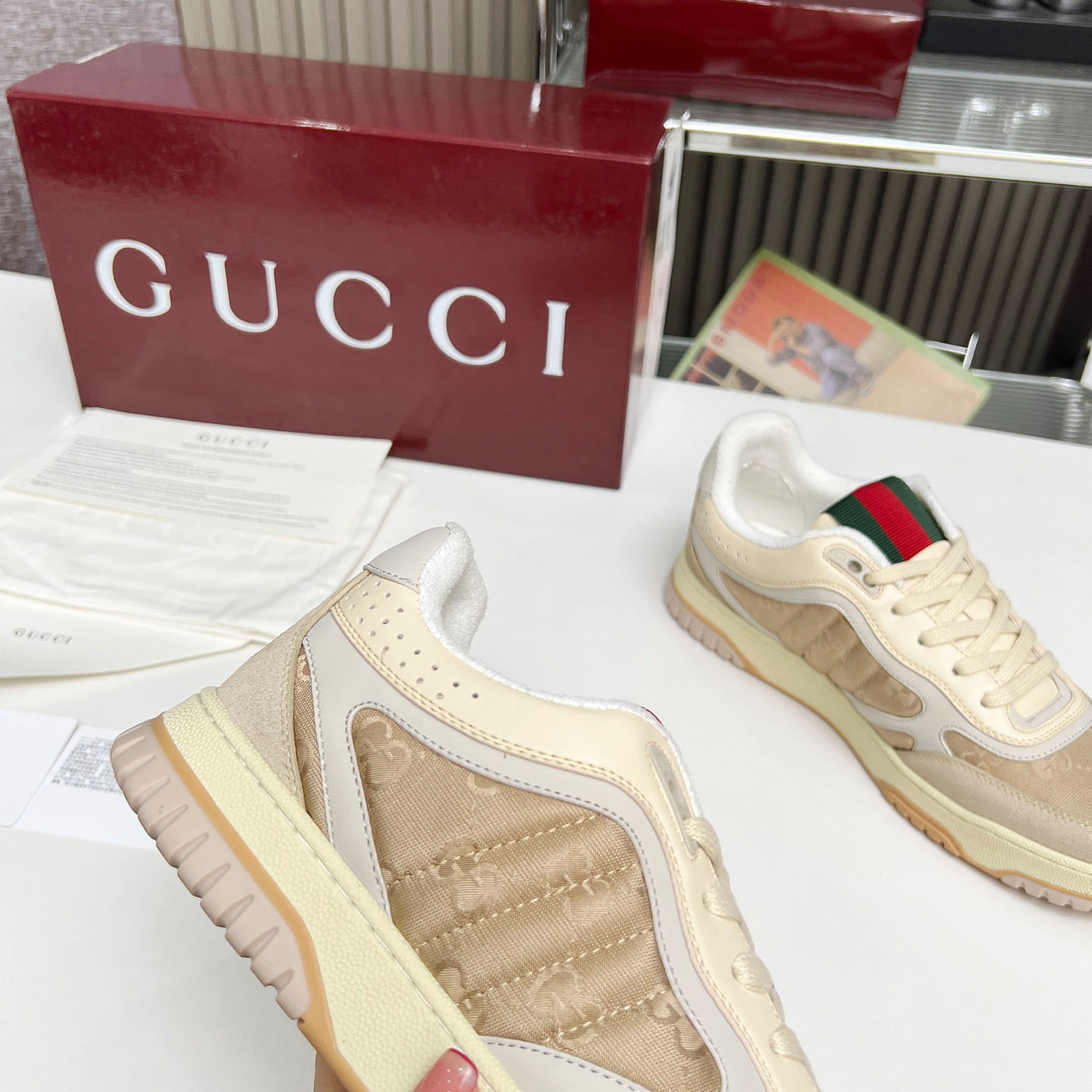 Gucci Re-Web Sneakers - DopestKickz