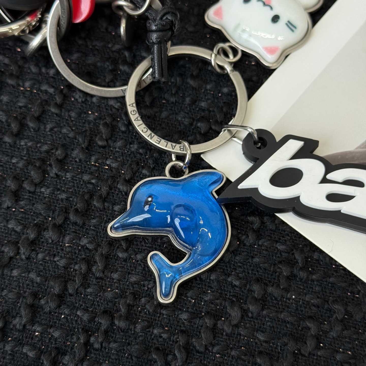 Balenciaga Turner Charm/Keychain In Multicolored - DopestKickz