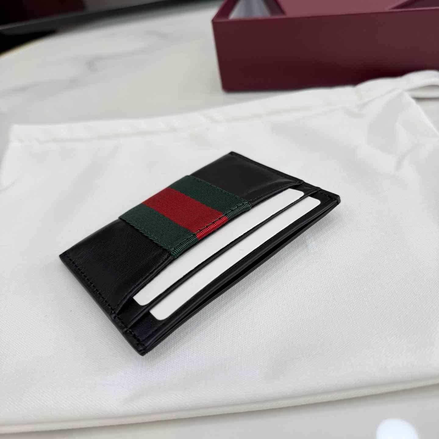 Gucci Web Trademark Card Case - DopestKickz