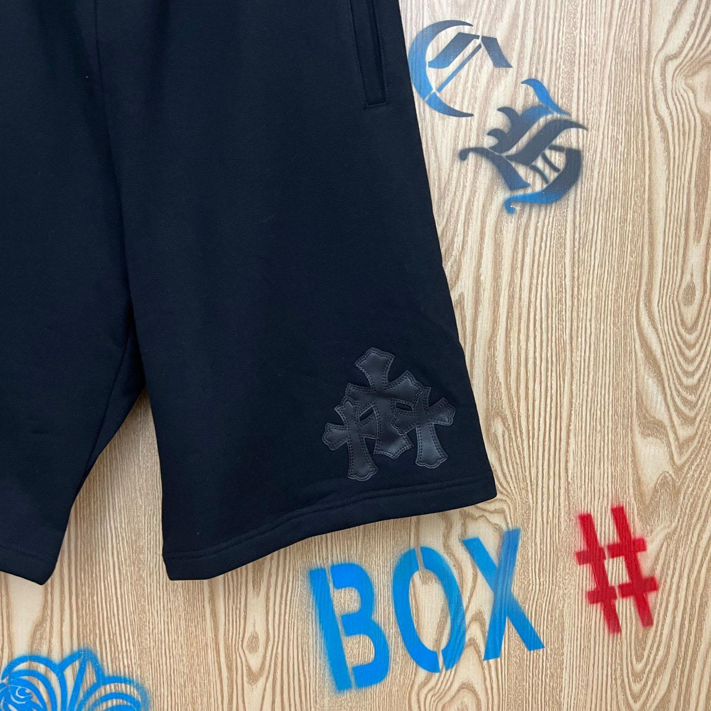 Chrome Hearts Cross Patch Sweatshorts - DopestKickz