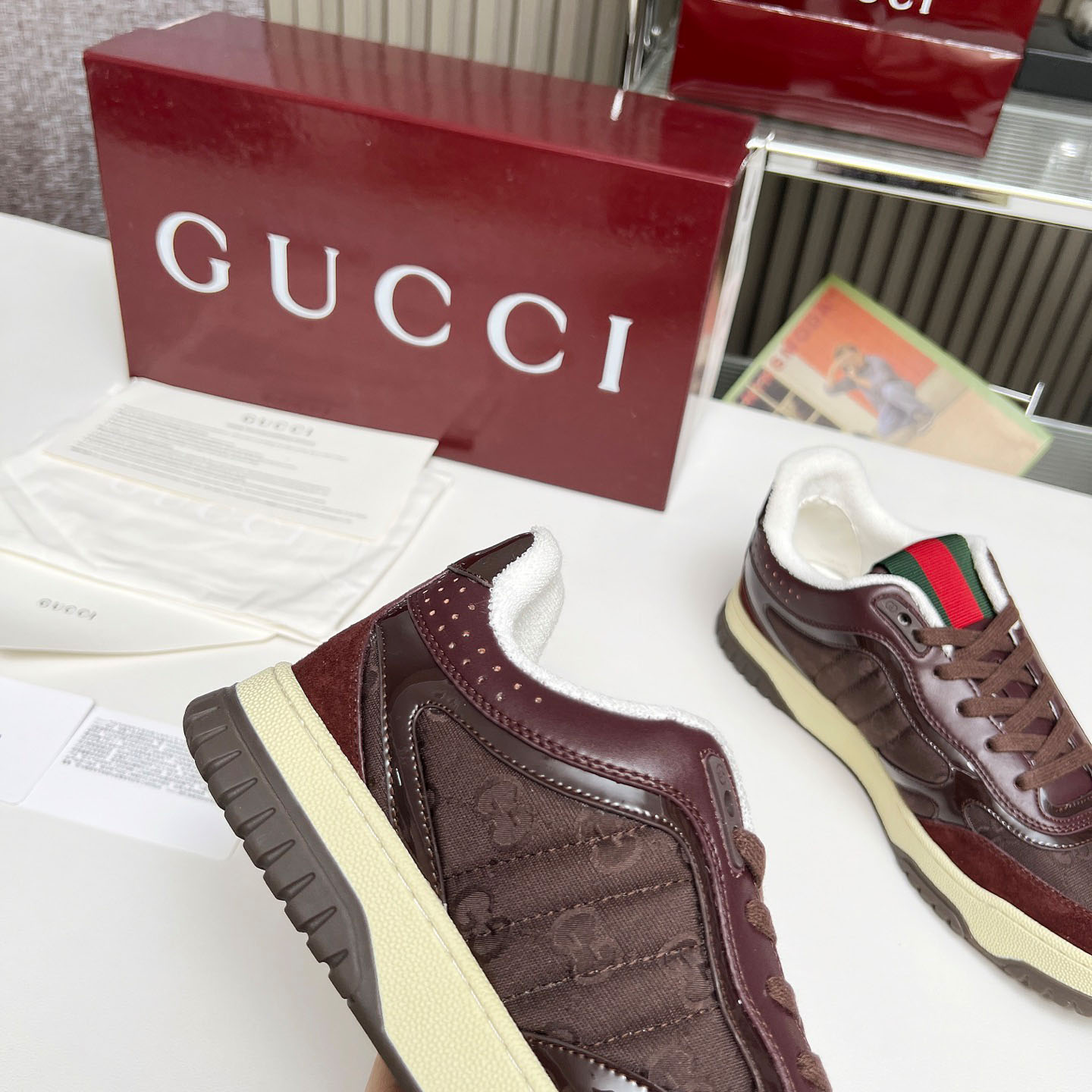 Gucci Re-Web Sneakers - DopestKickz