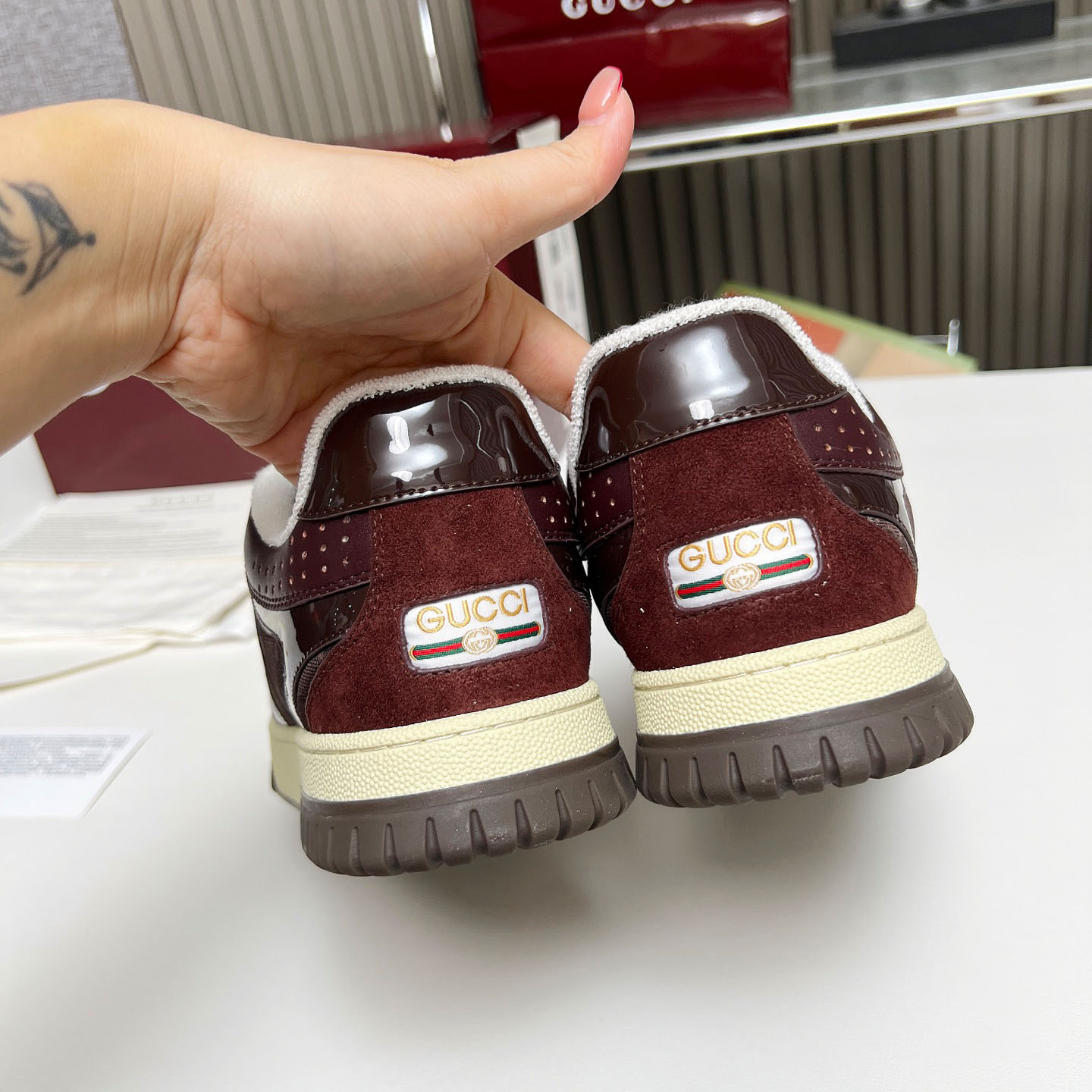Gucci Re-Web Sneakers - DopestKickz