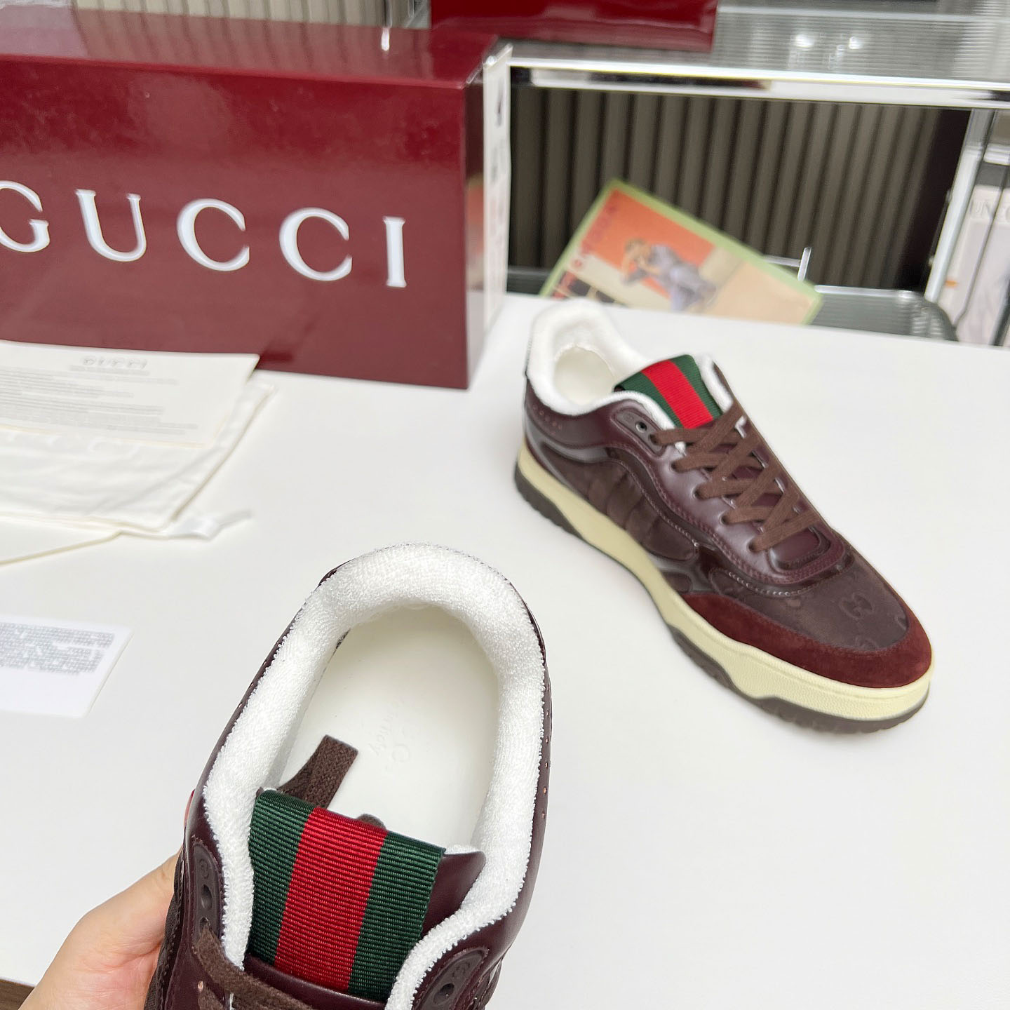 Gucci Re-Web Sneakers - DopestKickz