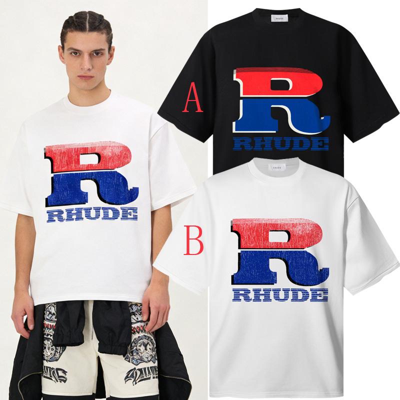 Rhude Split Petrol Logo T-shirt - DopestKickz