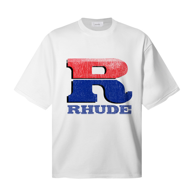 Rhude Split Petrol Logo T-shirt - DopestKickz