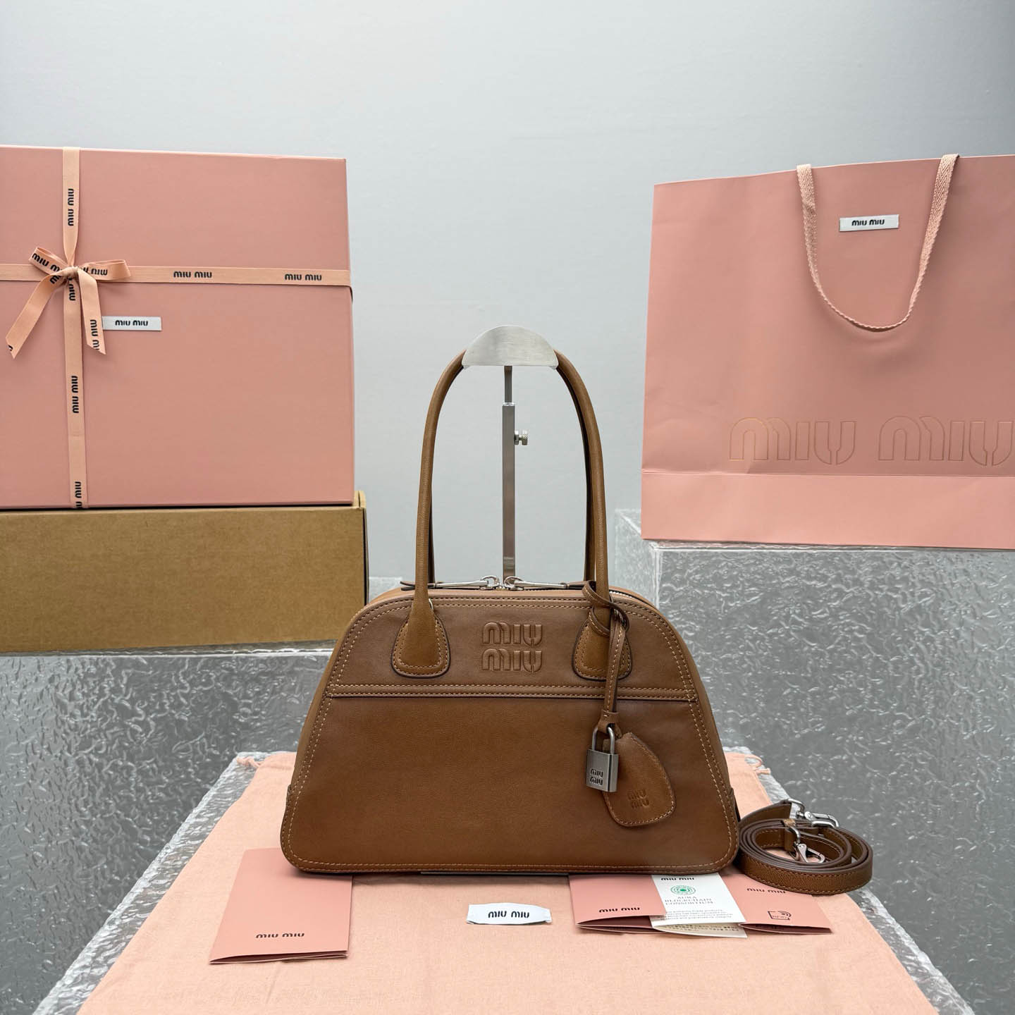 Miu Miu Vivant Nappa Leather Bag - DopestKickz