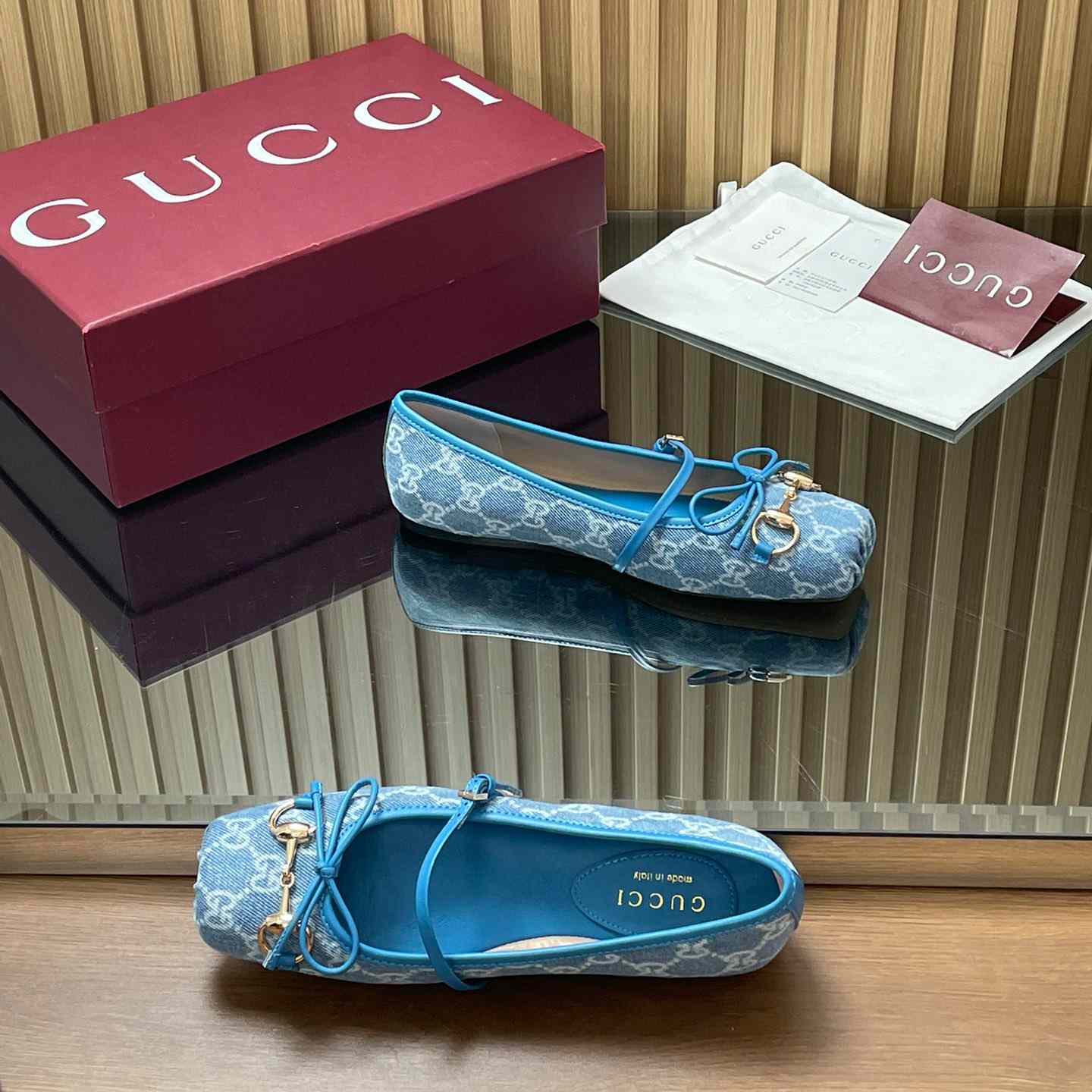 Gucci Women's Gucci Horsebit Ballet Flat - DopestKickz