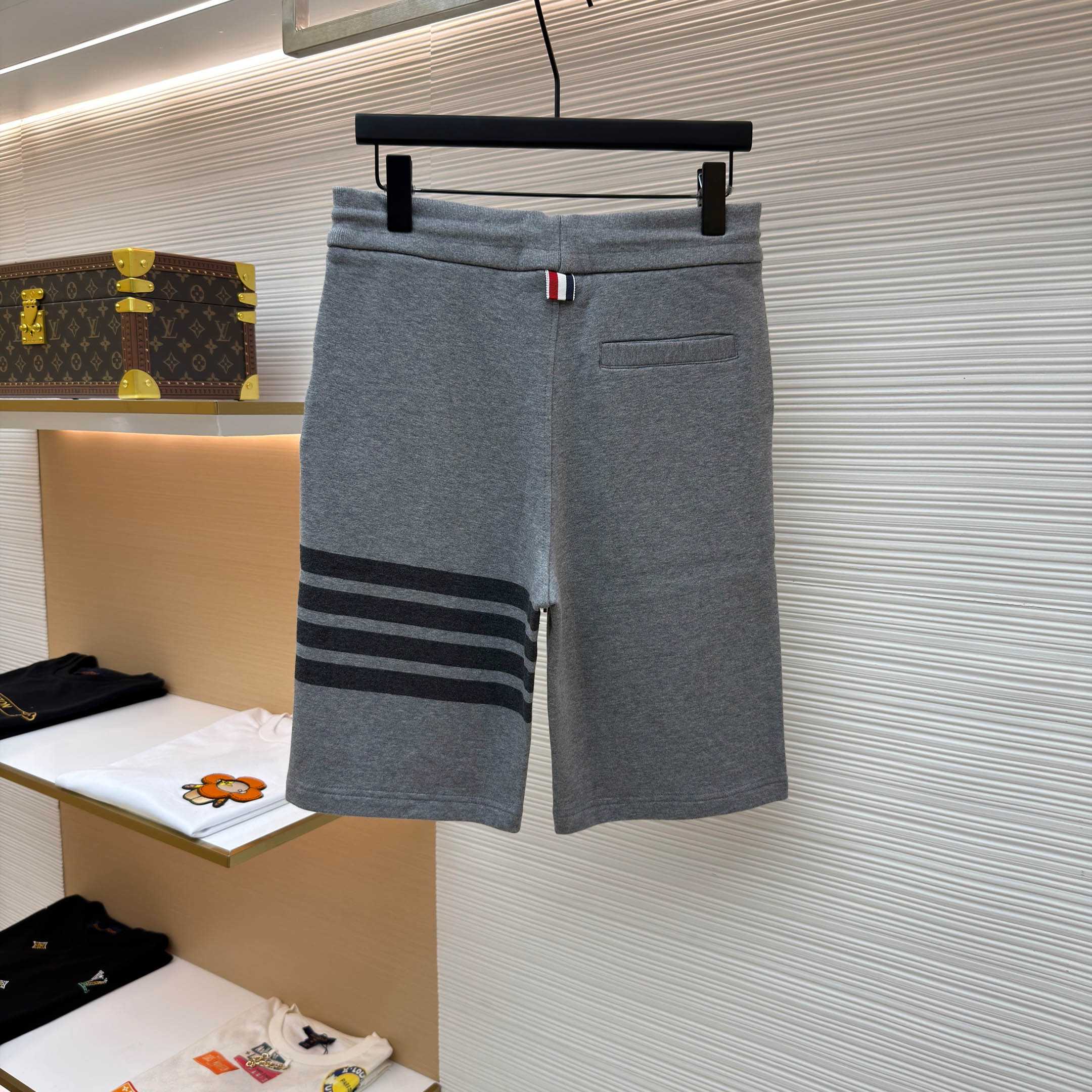 Thom Browne Classic Tonal 4 Bar Sweat Shorts - DopestKickz