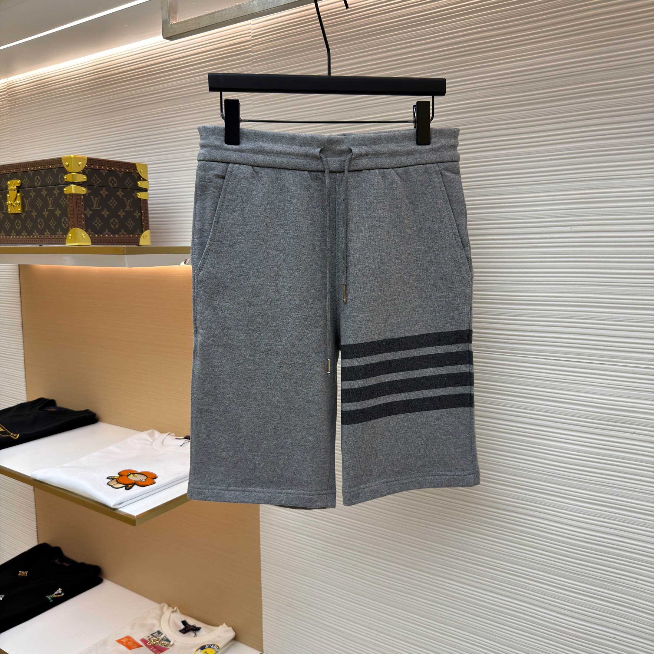 Thom Browne Classic Tonal 4 Bar Sweat Shorts - DopestKickz